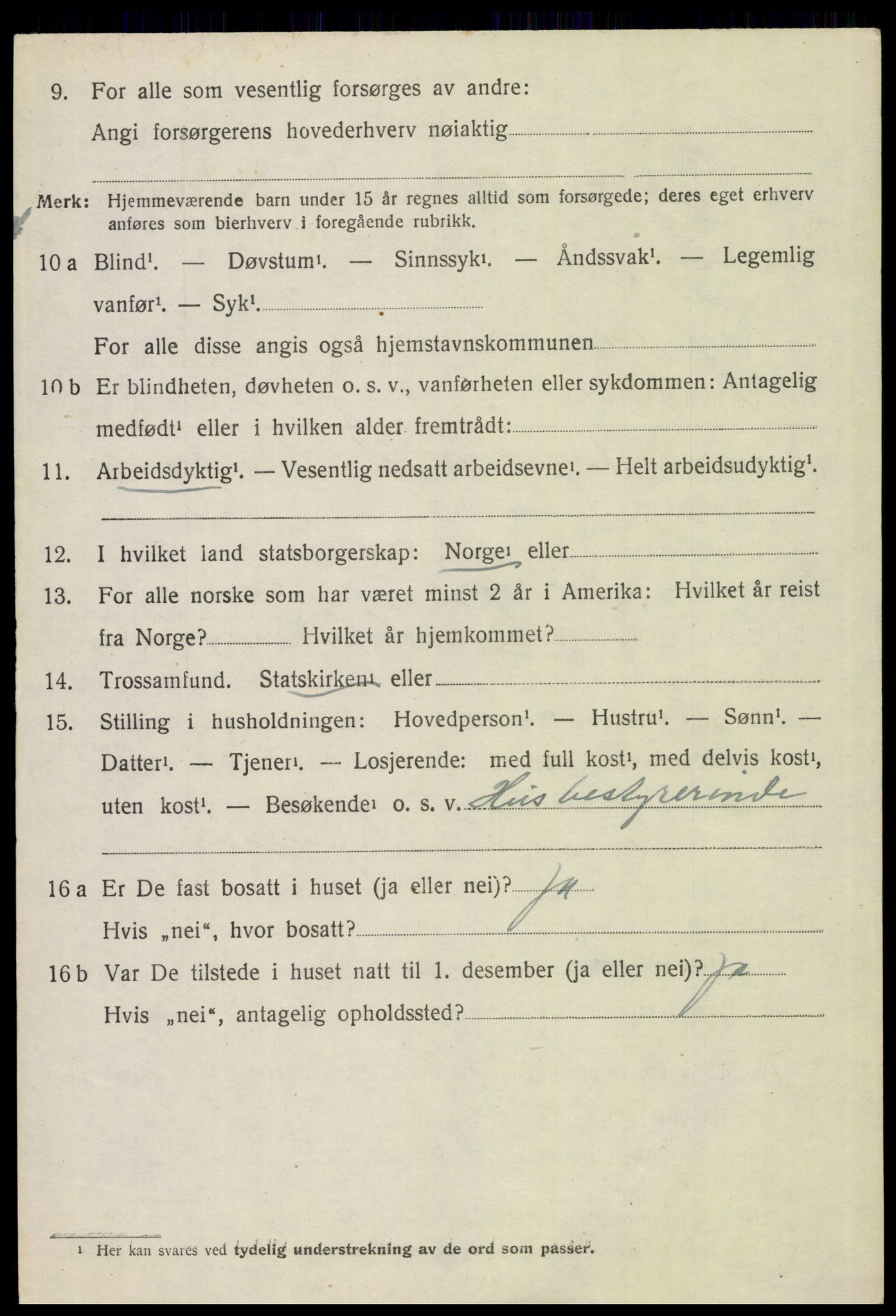 SAH, 1920 census for Hof, 1920, p. 5362