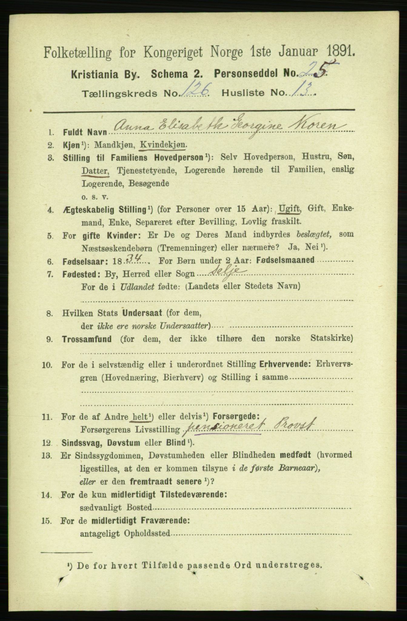 RA, 1891 census for 0301 Kristiania, 1891, p. 67603