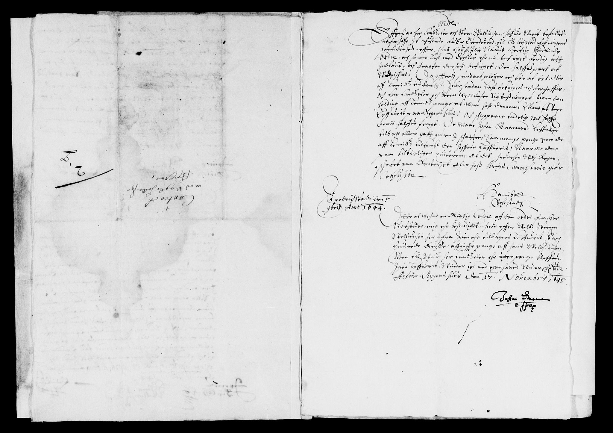 Rentekammeret inntil 1814, Reviderte regnskaper, Lensregnskaper, RA/EA-5023/R/Rb/Rbs/L0028: Stavanger len, 1642-1645