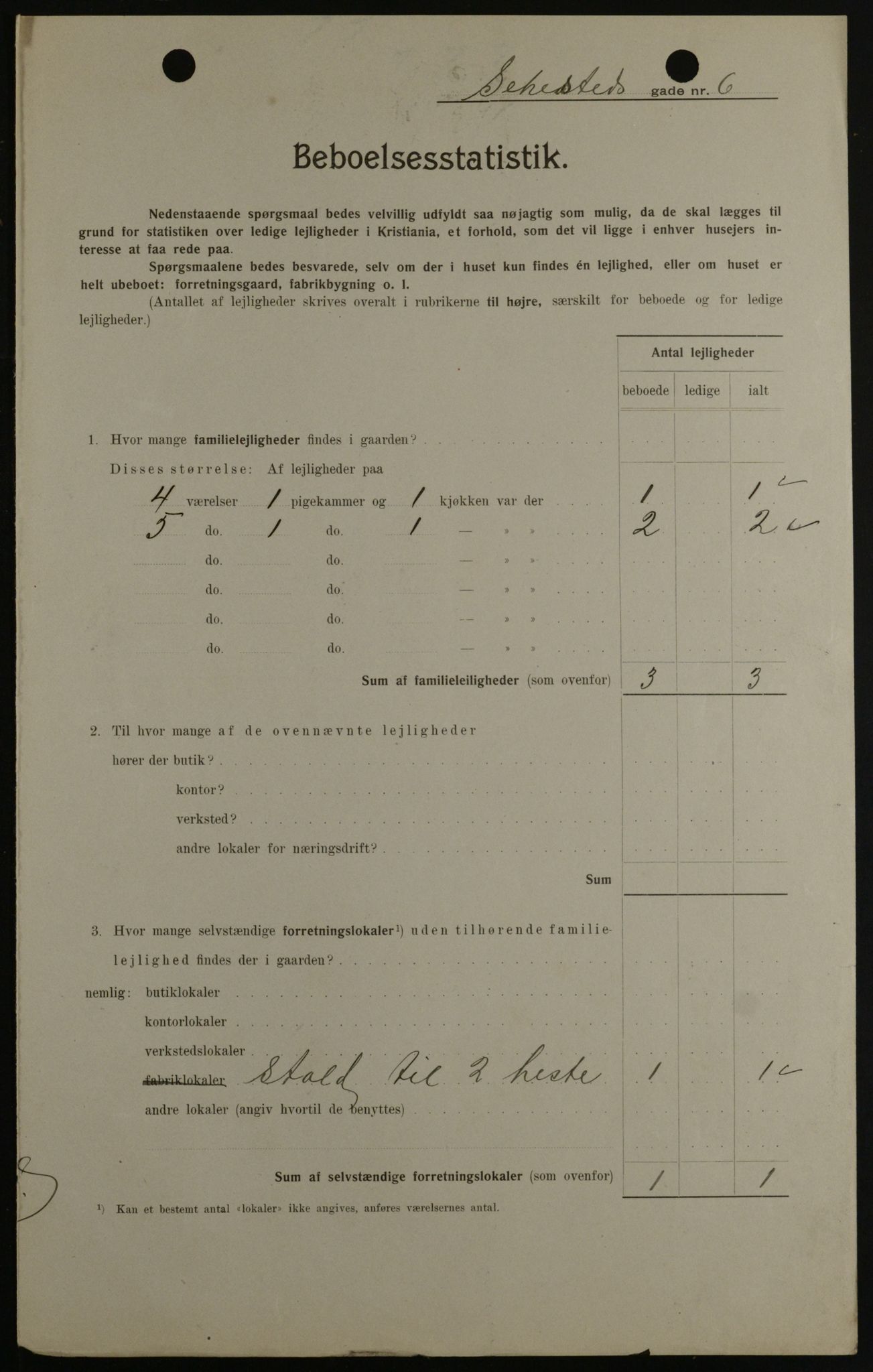 OBA, Municipal Census 1908 for Kristiania, 1908, p. 84436