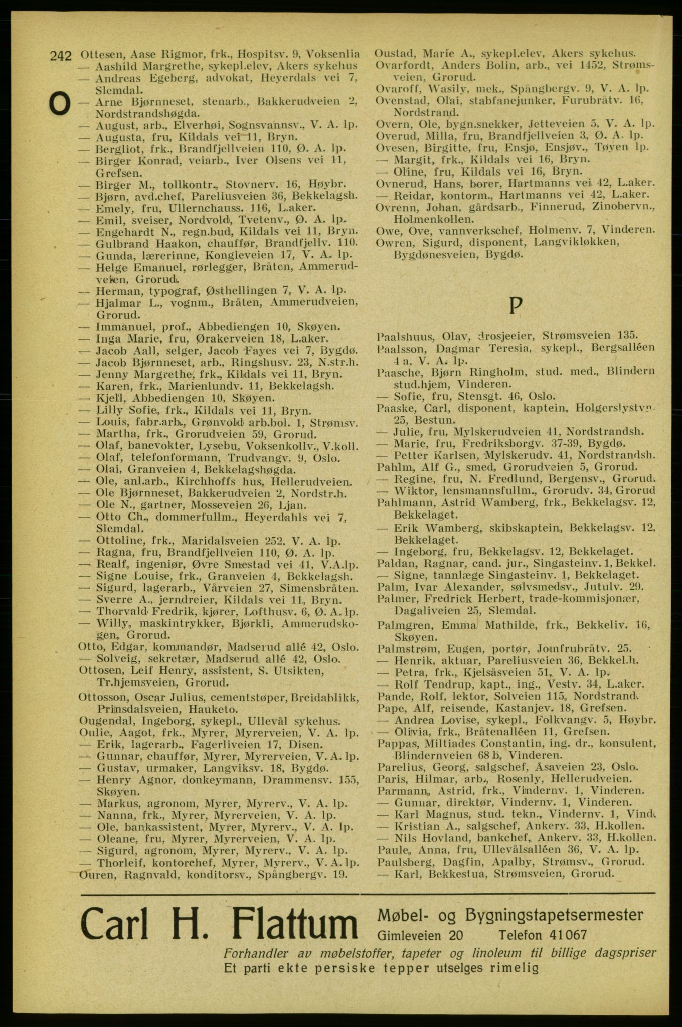 Aker adressebok/adressekalender, PUBL/001/A/005: Aker adressebok, 1934-1935, p. 242