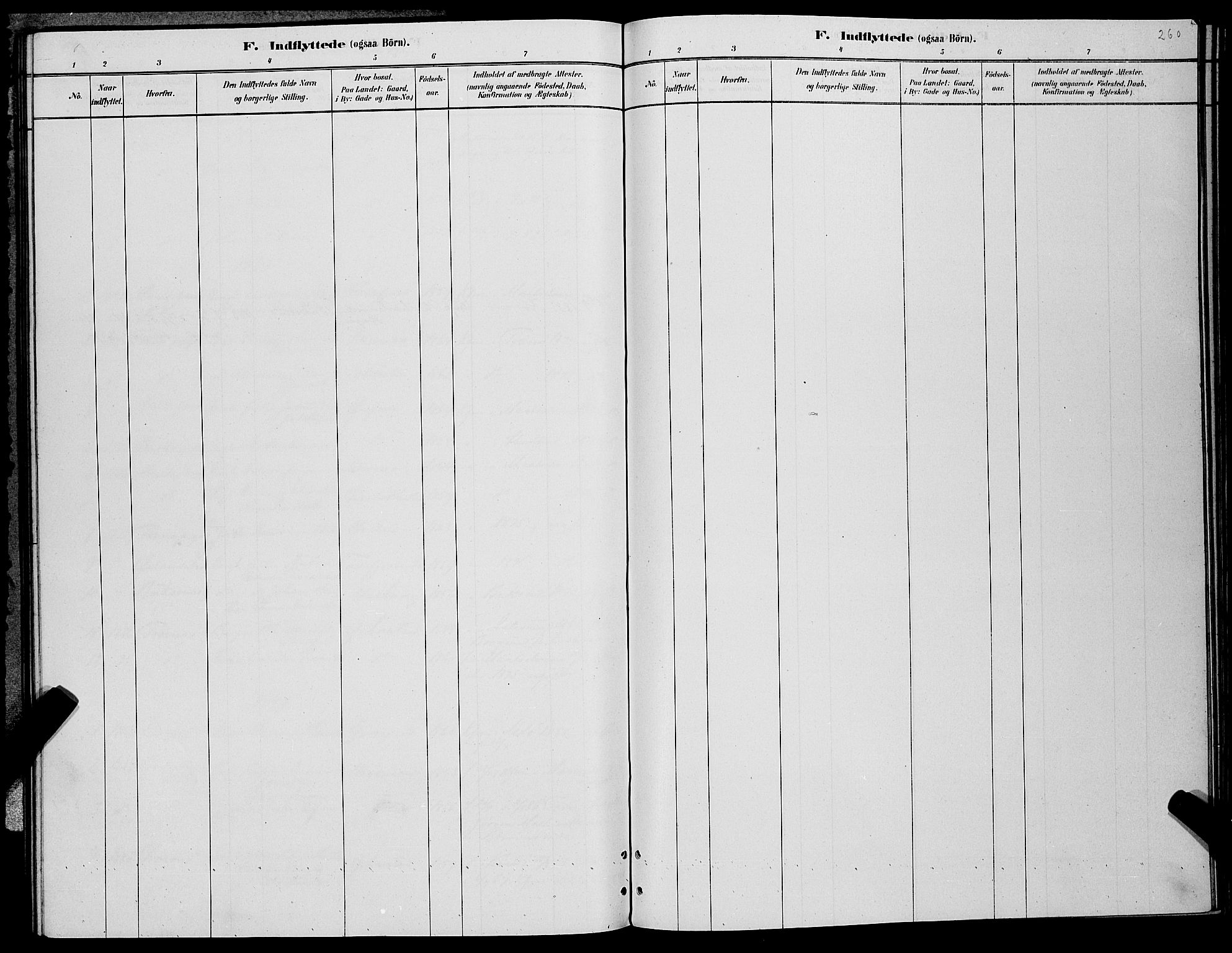 Lenvik sokneprestembete, AV/SATØ-S-1310/H/Ha/Hab/L0006klokker: Parish register (copy) no. 6, 1881-1889, p. 260