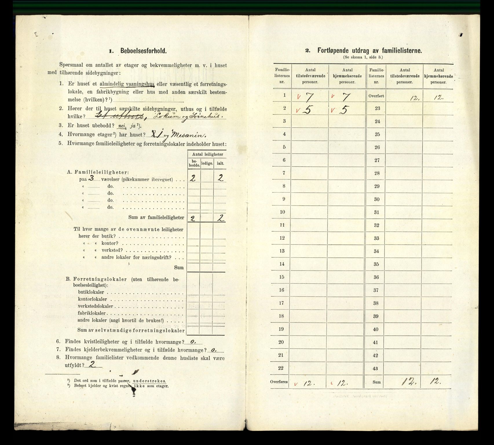 RA, 1910 census for Kristiansand, 1910, p. 9529