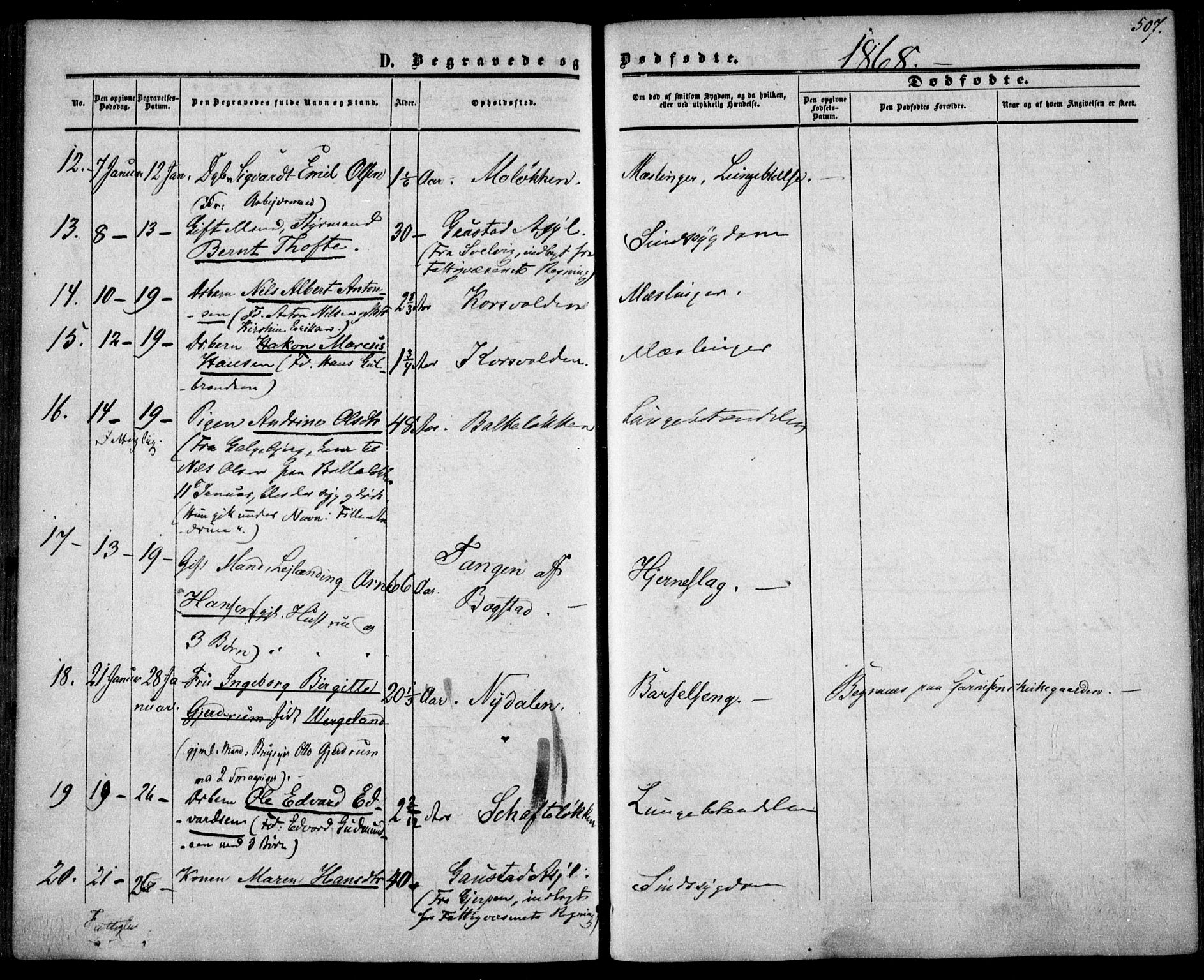 Vestre Aker prestekontor Kirkebøker, SAO/A-10025/F/Fa/L0002: Parish register (official) no. 2, 1855-1877, p. 507