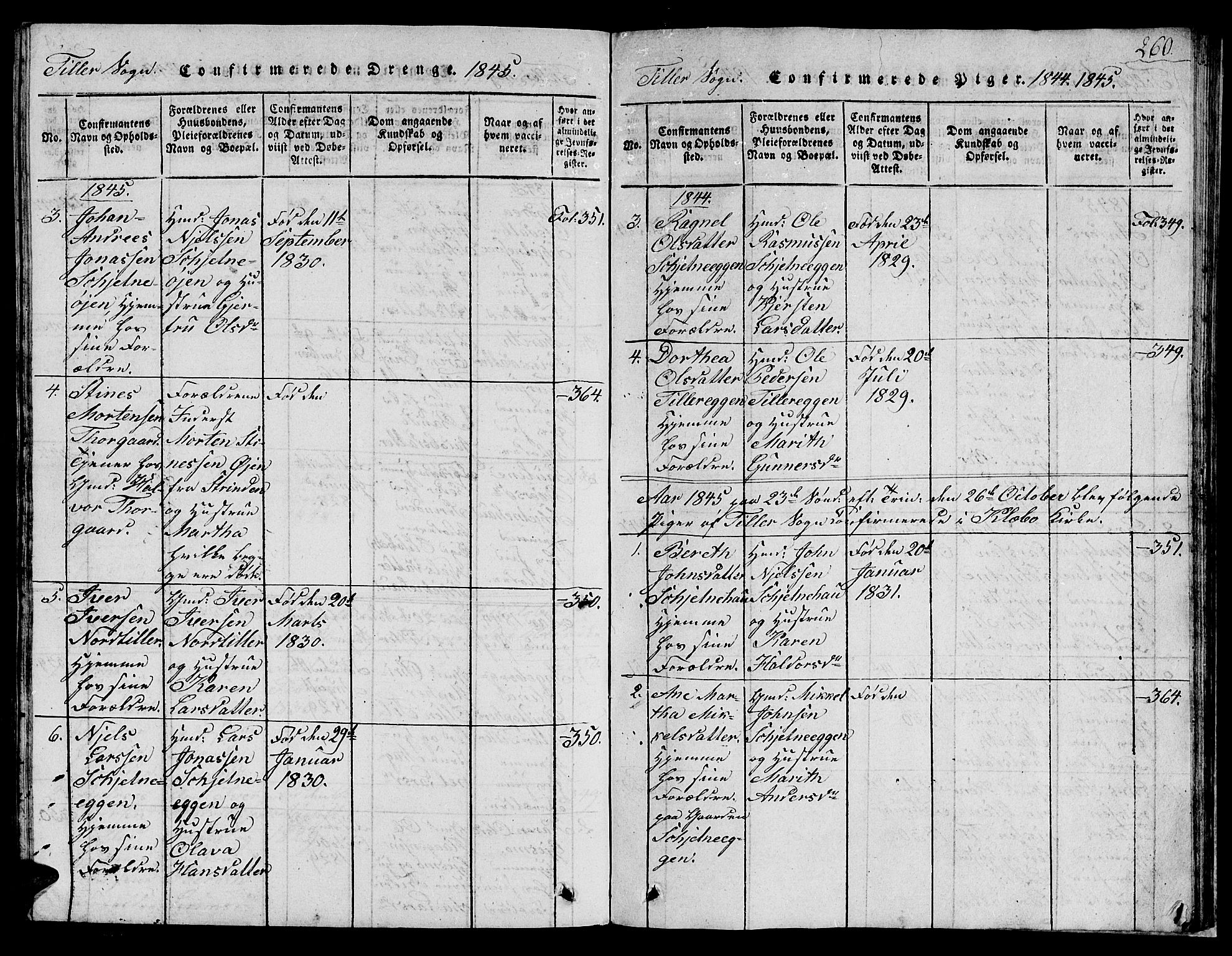 Ministerialprotokoller, klokkerbøker og fødselsregistre - Sør-Trøndelag, AV/SAT-A-1456/621/L0458: Parish register (copy) no. 621C01, 1816-1865, p. 260