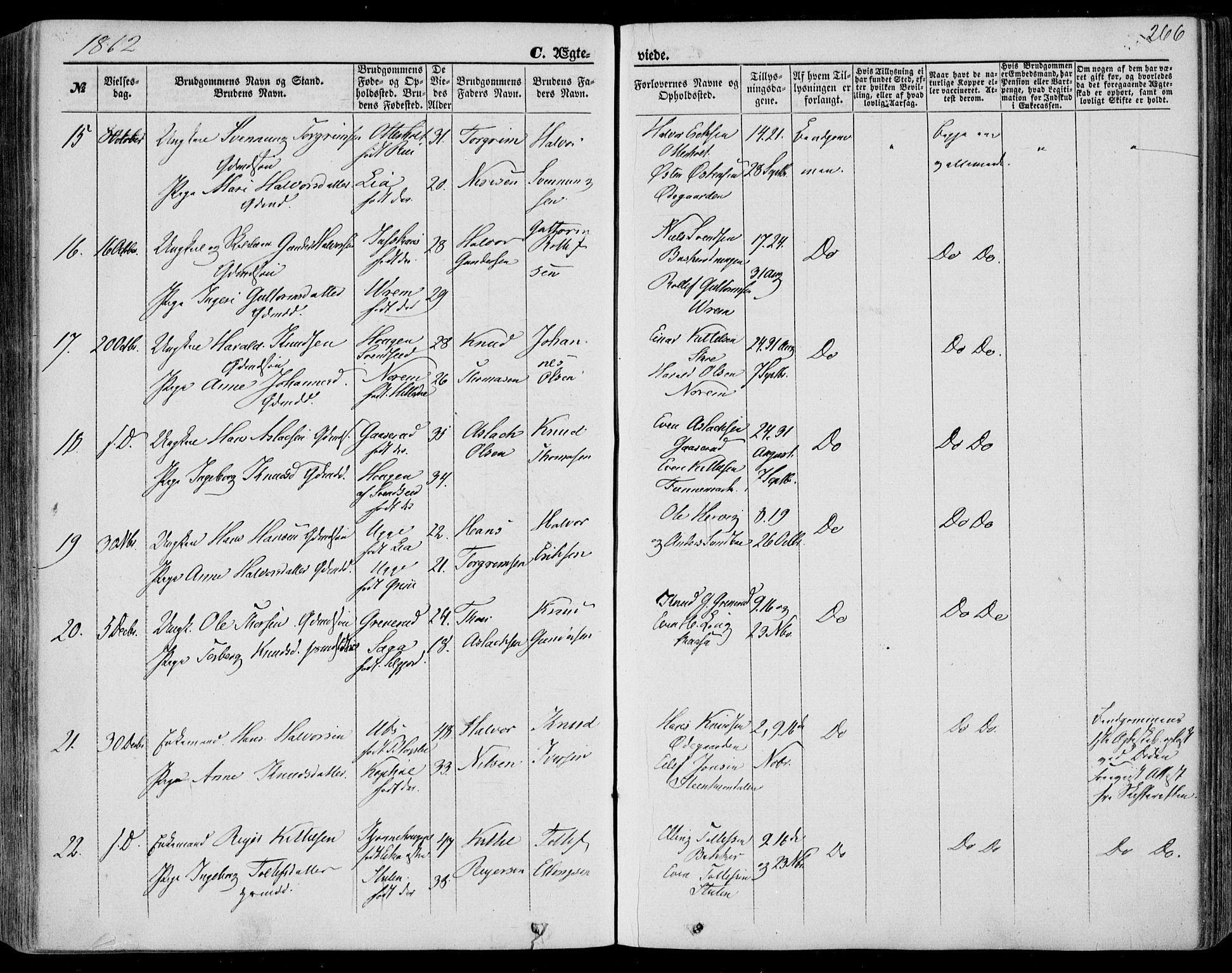 Bø kirkebøker, SAKO/A-257/F/Fa/L0009: Parish register (official) no. 9, 1862-1879, p. 266