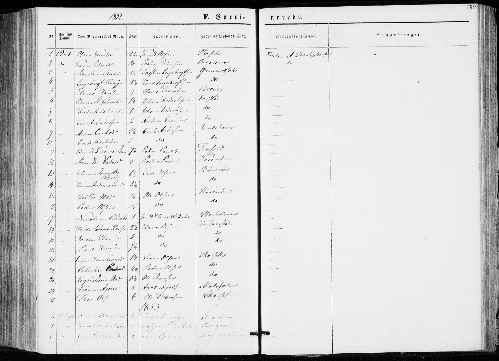 Ministerialprotokoller, klokkerbøker og fødselsregistre - Møre og Romsdal, SAT/A-1454/566/L0767: Parish register (official) no. 566A06, 1852-1868, p. 235