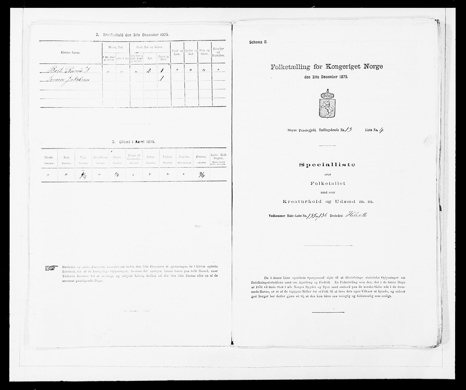 SAB, 1875 Census for 1448P Stryn, 1875, p. 780