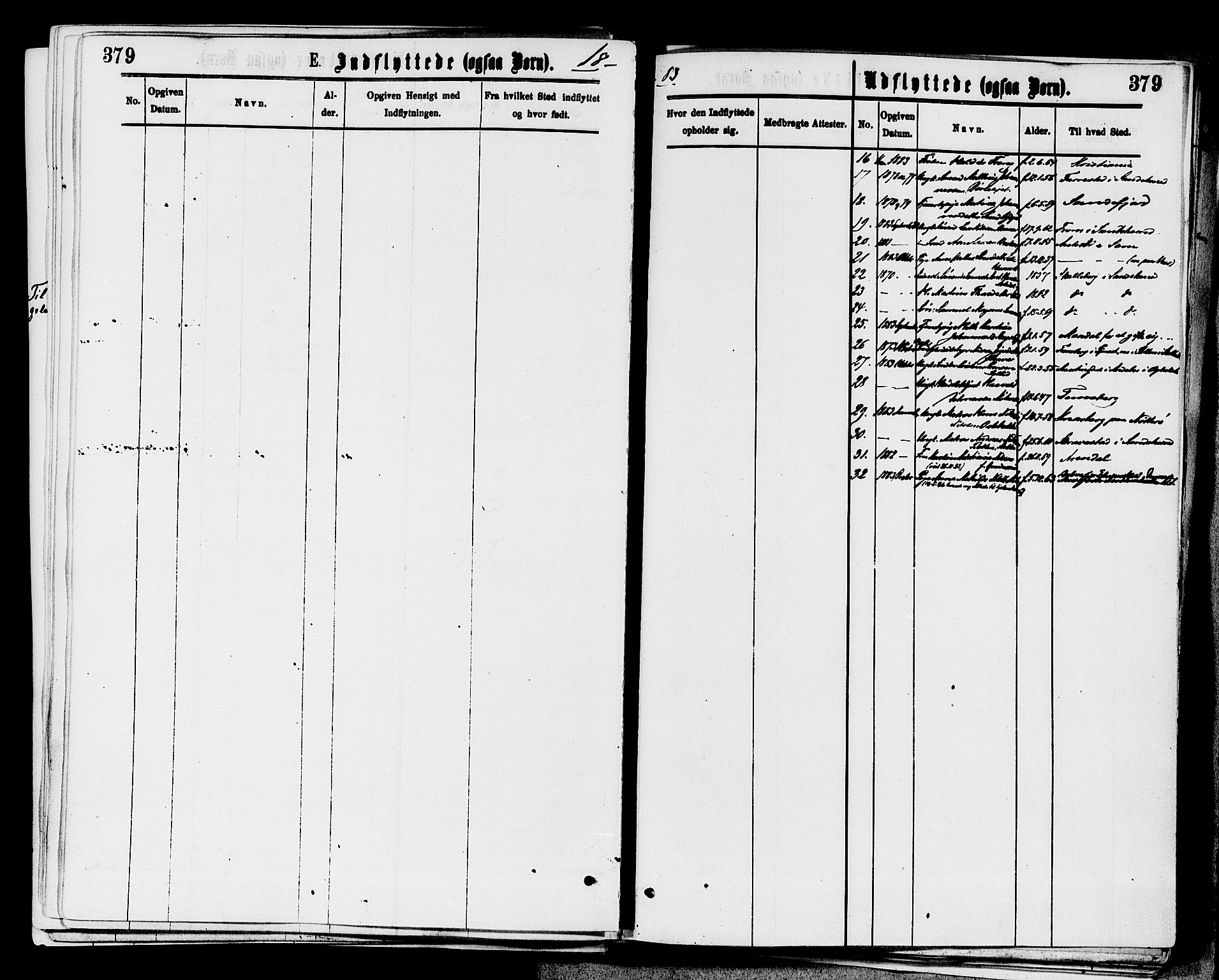 Stokke kirkebøker, AV/SAKO-A-320/F/Fa/L0009: Parish register (official) no. I 9, 1872-1883, p. 379