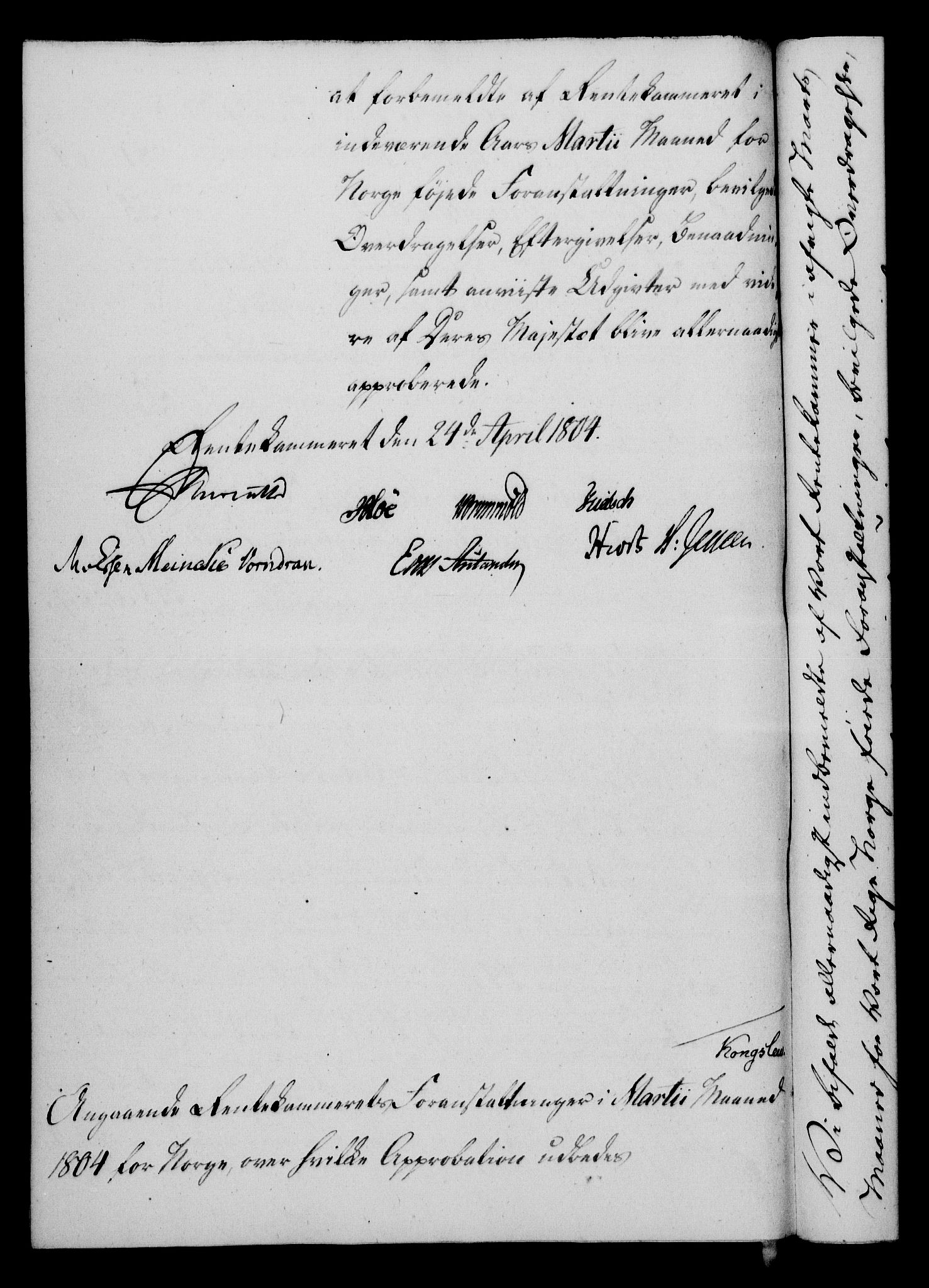 Rentekammeret, Kammerkanselliet, AV/RA-EA-3111/G/Gf/Gfa/L0086: Norsk relasjons- og resolusjonsprotokoll (merket RK 52.86), 1804, p. 388
