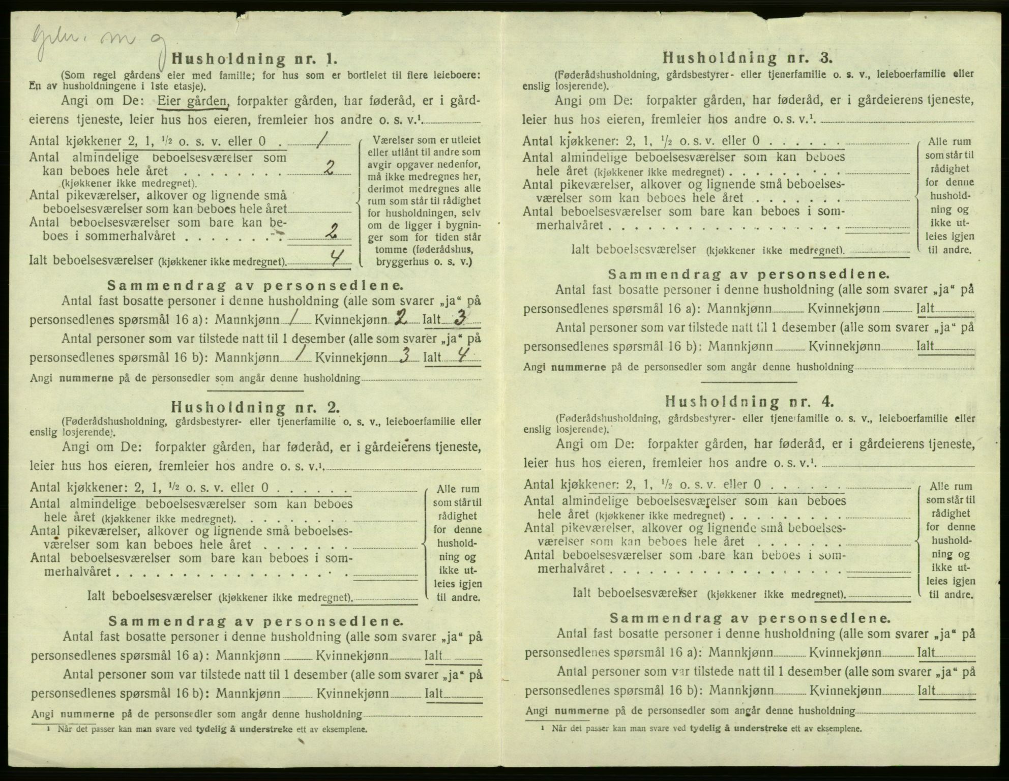 SAB, 1920 census for Laksevåg, 1920, p. 1406