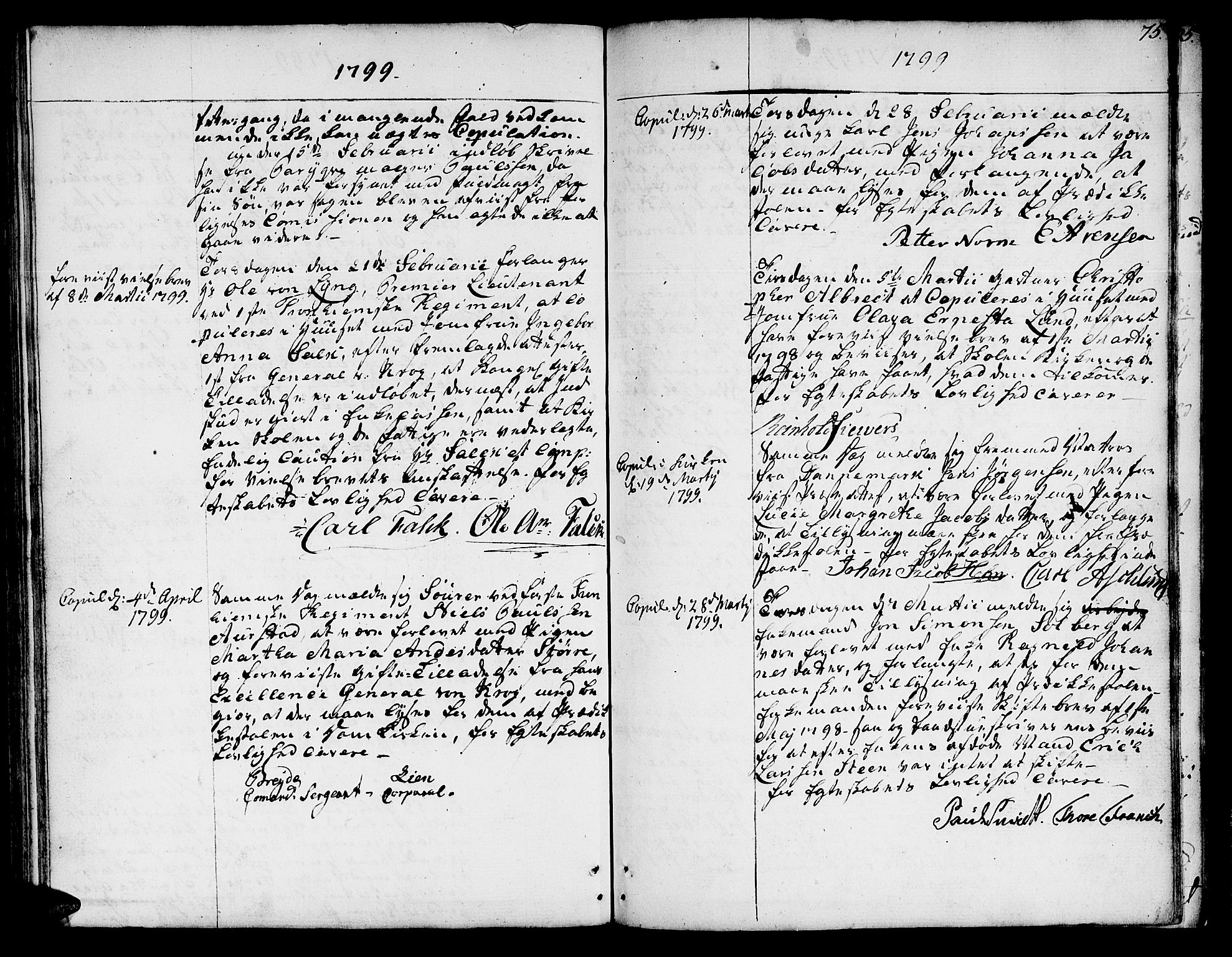 Ministerialprotokoller, klokkerbøker og fødselsregistre - Sør-Trøndelag, SAT/A-1456/601/L0041: Parish register (official) no. 601A09, 1784-1801, p. 75