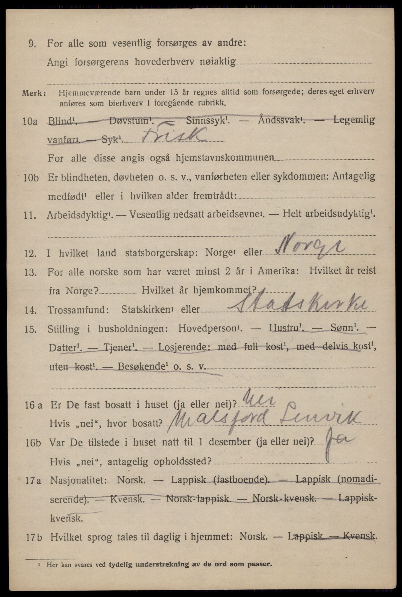 RA, 1920 census: Additional forms, 1920, p. 5624