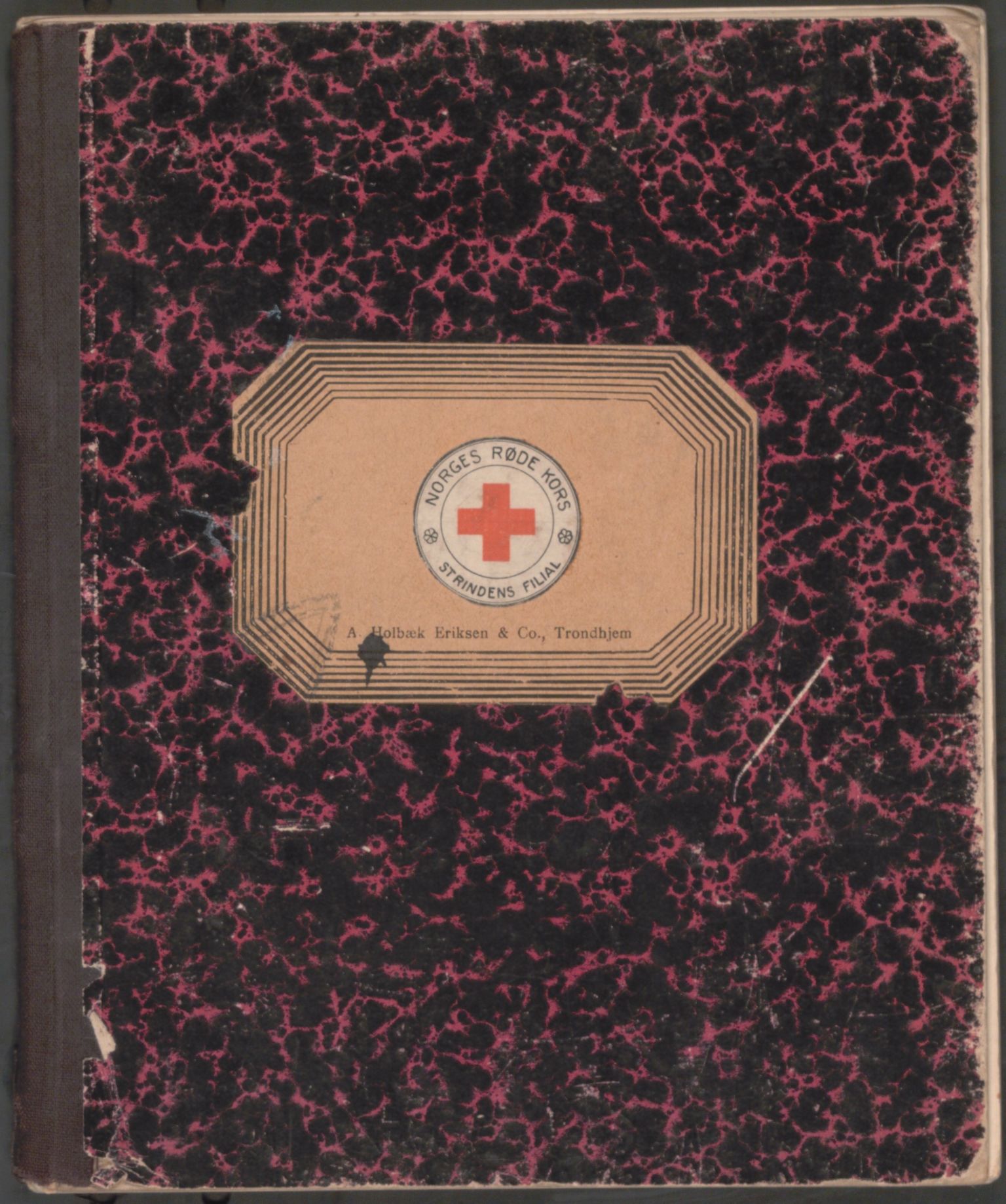 Trondheim Røde Kors, TRKO/PA-1204/A/Ab/L0001: Forhandlingsprotokoll for styret Strinda Røde Kors, 1914-1925, p. 1