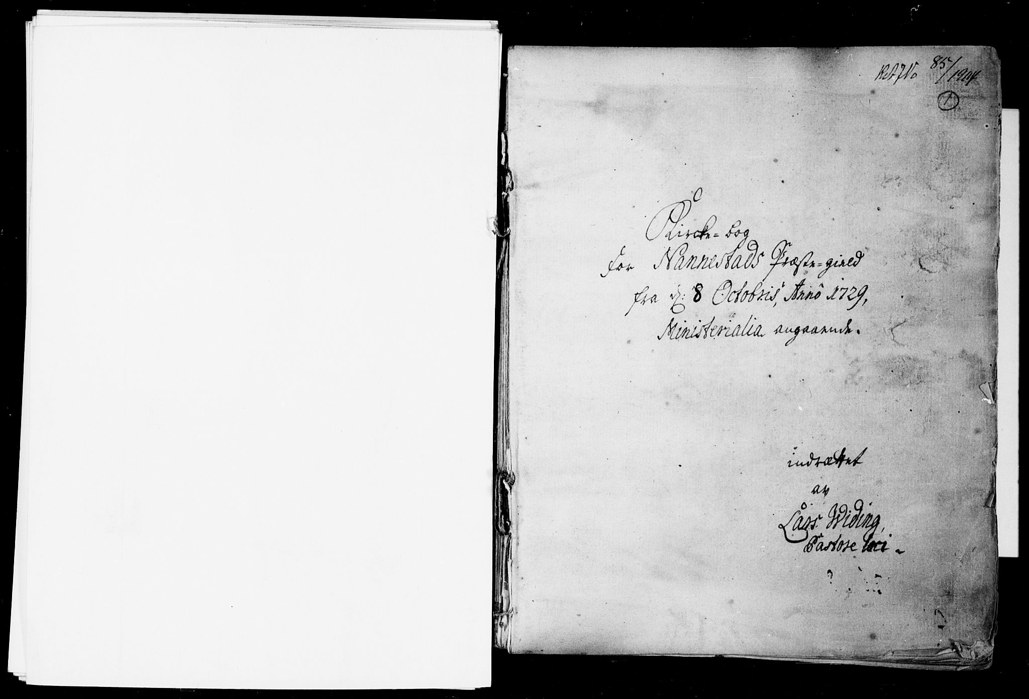 Nannestad prestekontor Kirkebøker, SAO/A-10414a/F/Fa/L0005: Parish register (official) no. I 5, 1729-1738, p. 1
