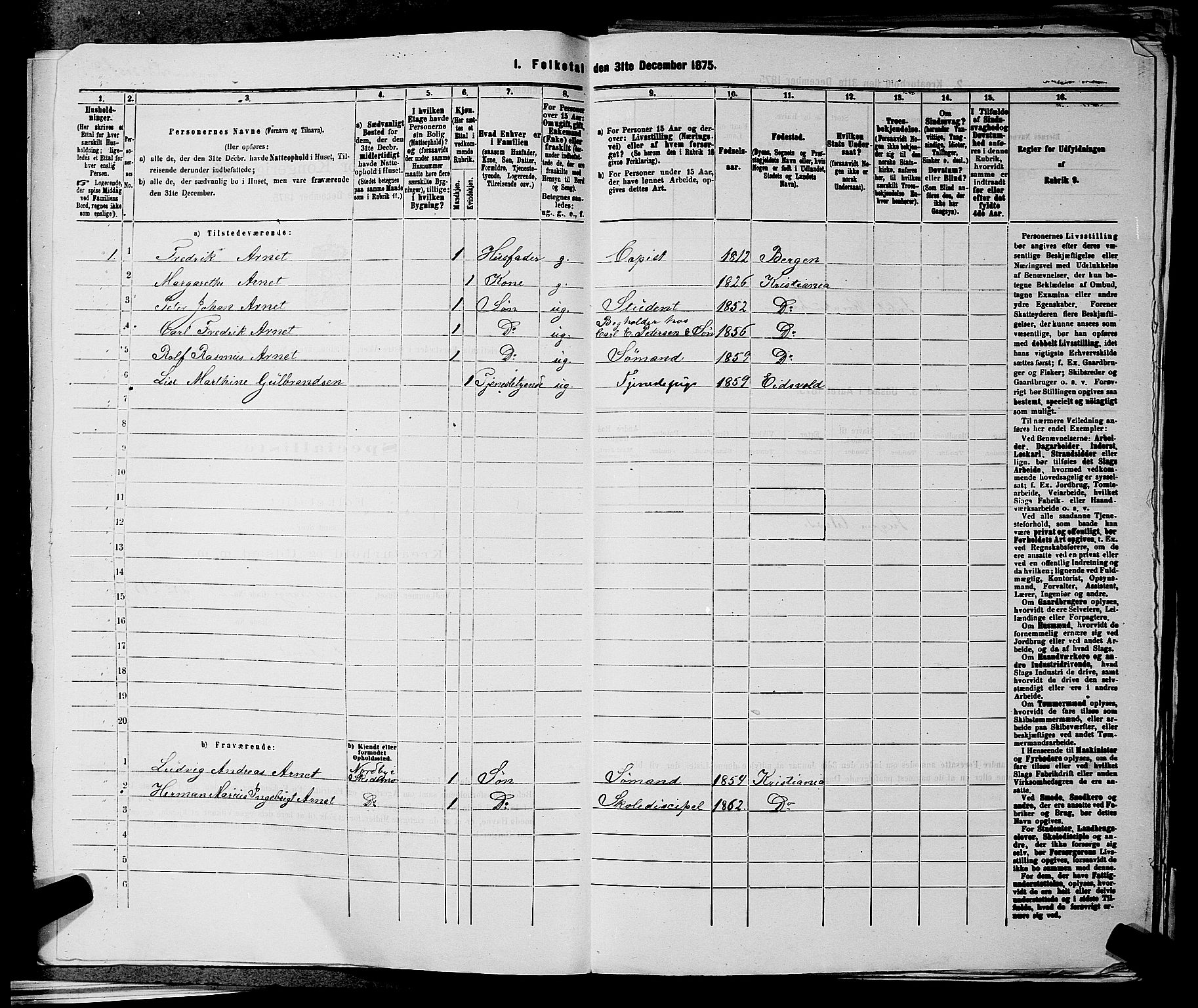 RA, 1875 census for 0218bP Østre Aker, 1875, p. 2044