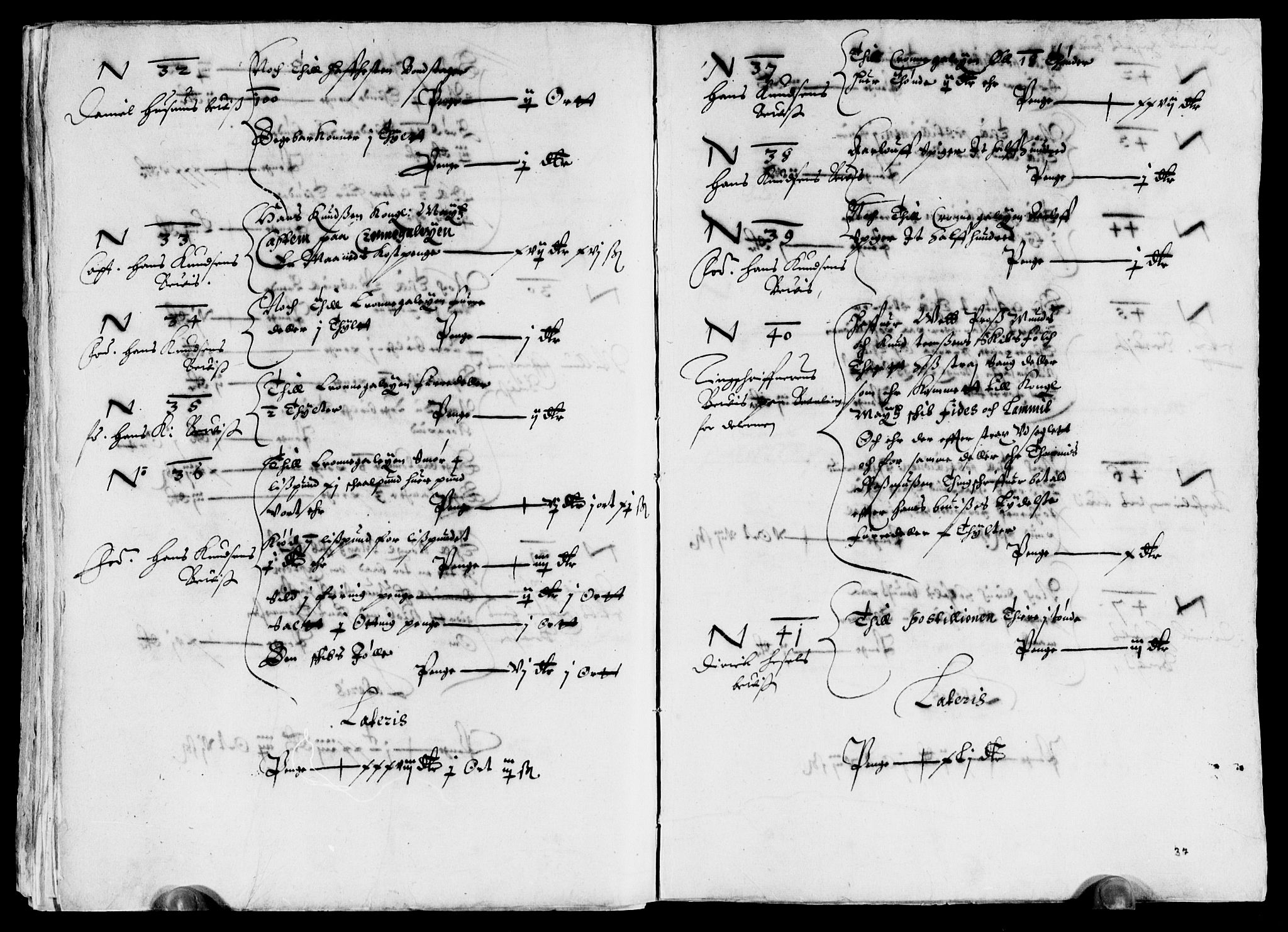 Rentekammeret inntil 1814, Reviderte regnskaper, Lensregnskaper, AV/RA-EA-5023/R/Rb/Rbq/L0022: Nedenes len. Mandals len. Råbyggelag., 1632-1634