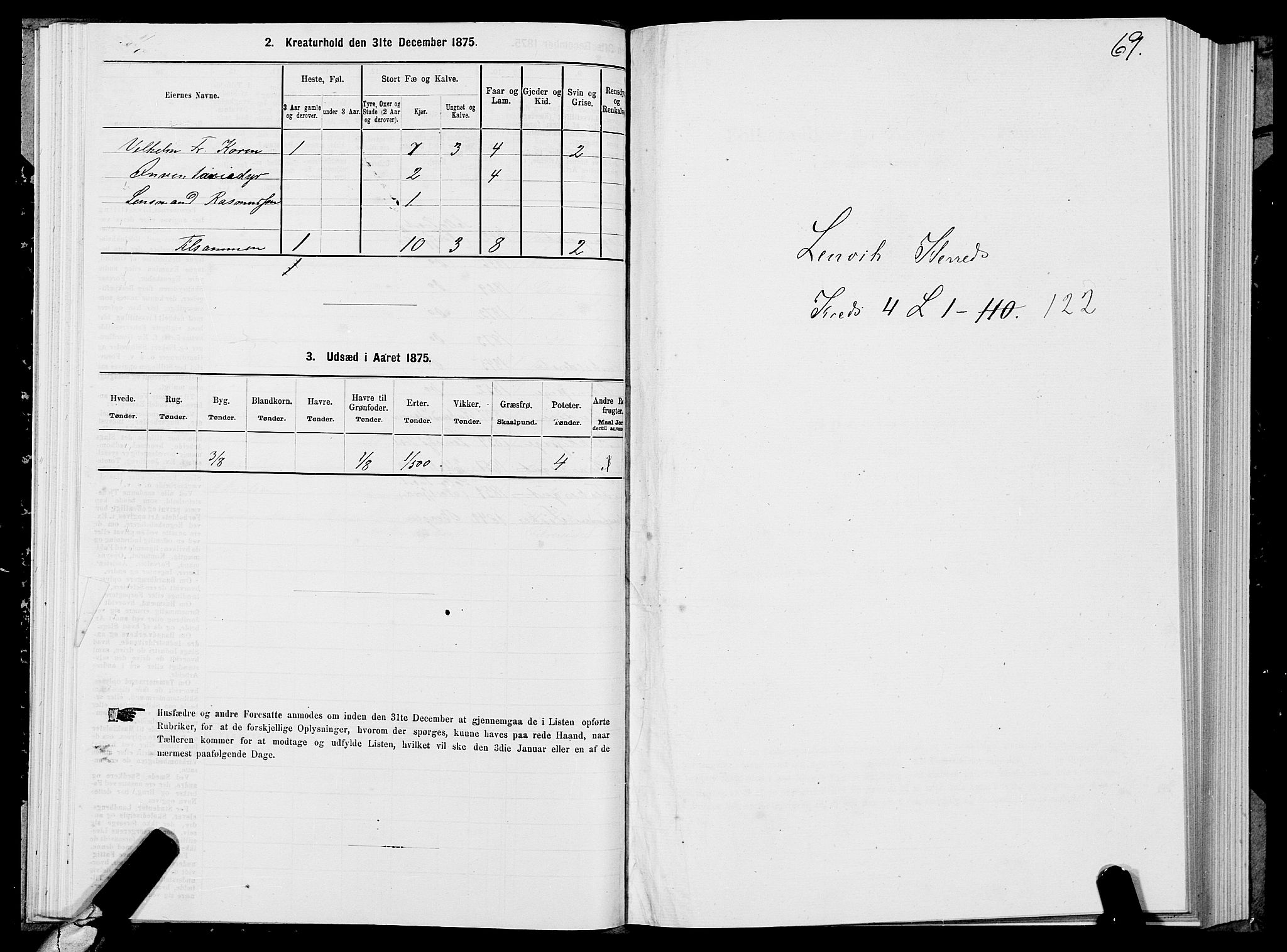 SATØ, 1875 census for 1931P Lenvik, 1875, p. 2069