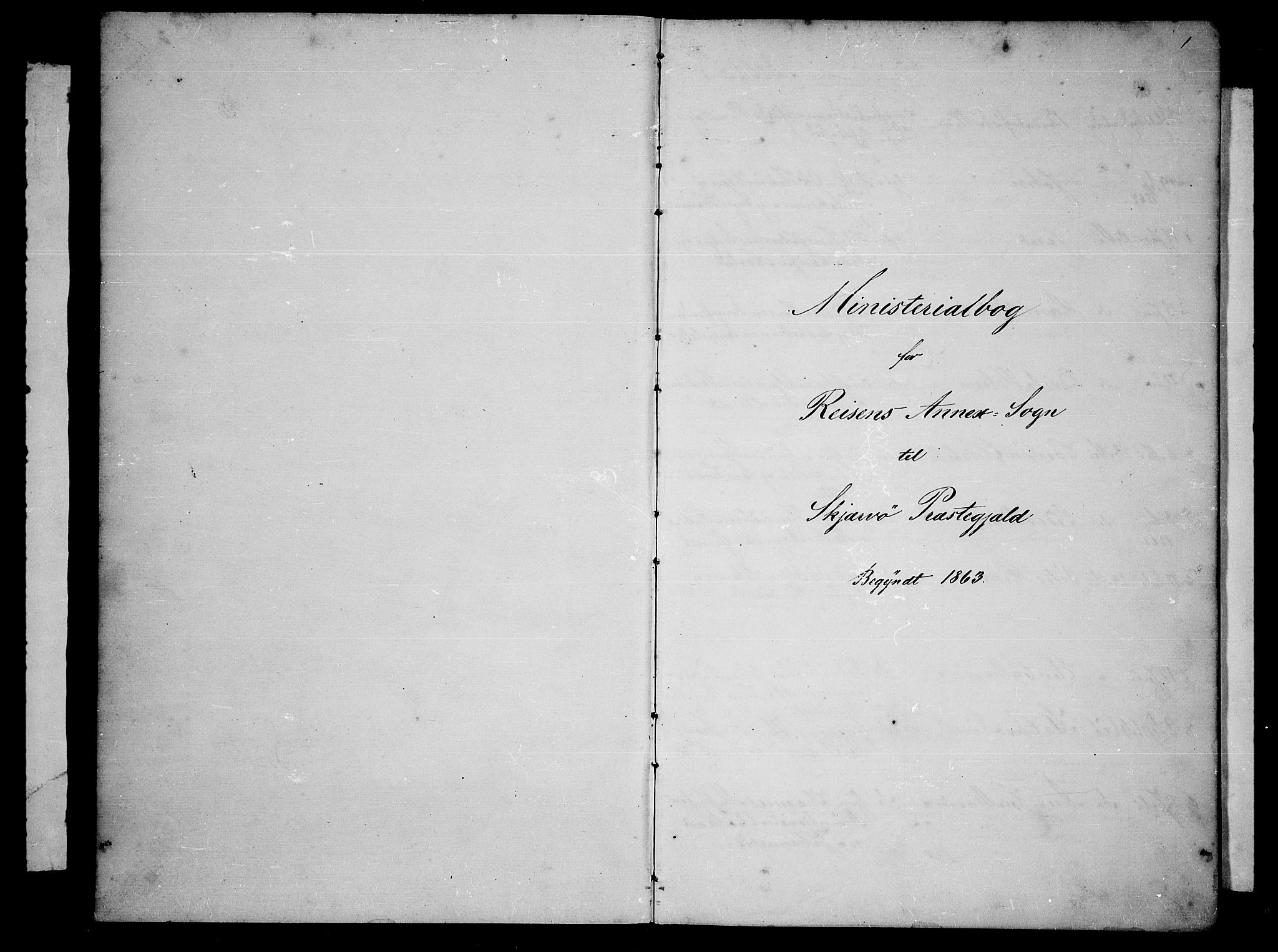 Skjervøy sokneprestkontor, SATØ/S-1300/H/Ha/Hab/L0019klokker: Parish register (copy) no. 19, 1863-1877, p. 1