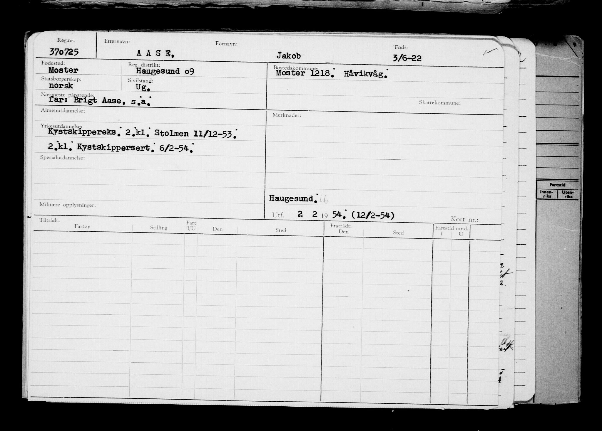 Direktoratet for sjømenn, AV/RA-S-3545/G/Gb/L0207: Hovedkort, 1922, p. 228