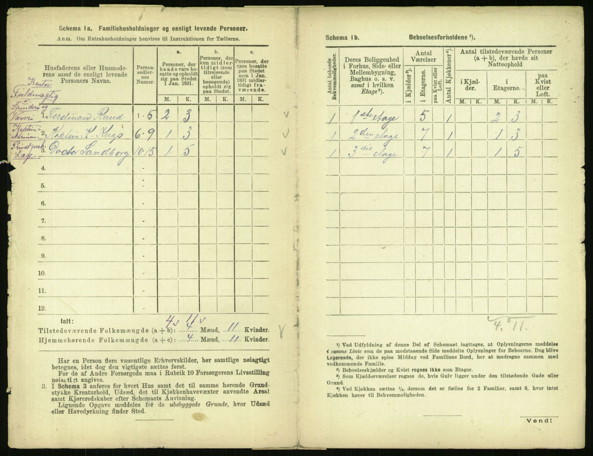 RA, 1891 census for 0301 Kristiania, 1891, p. 67147