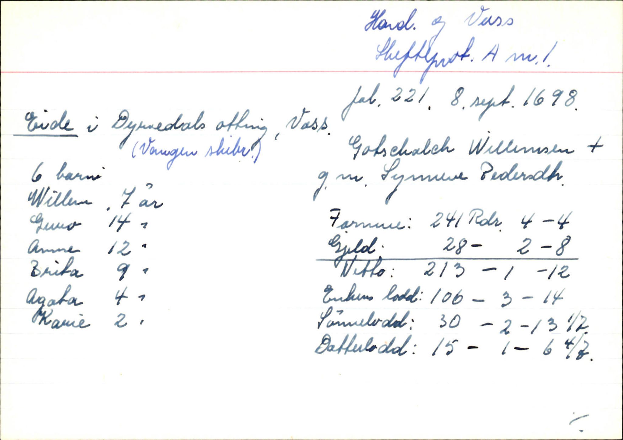 Skiftekort ved Statsarkivet i Bergen, SAB/SKIFTEKORT/002/L0001: Skifteprotokoll nr. 1-3, 1695-1721, p. 335