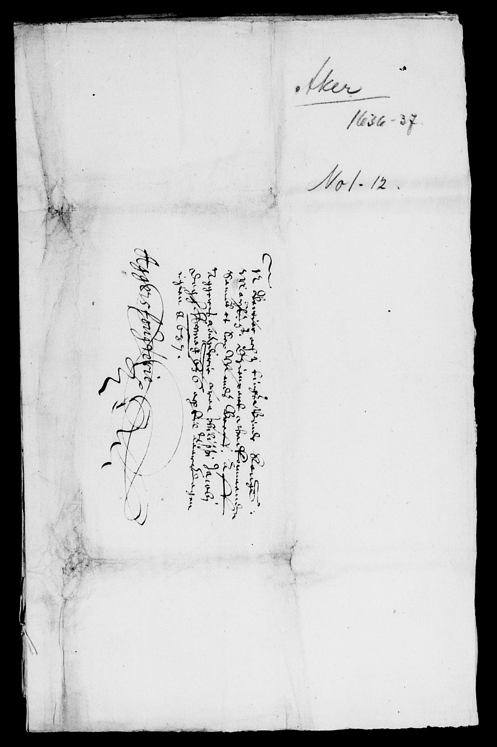 Rentekammeret inntil 1814, Reviderte regnskaper, Lensregnskaper, AV/RA-EA-5023/R/Rb/Rba/L0127: Akershus len, 1635-1637