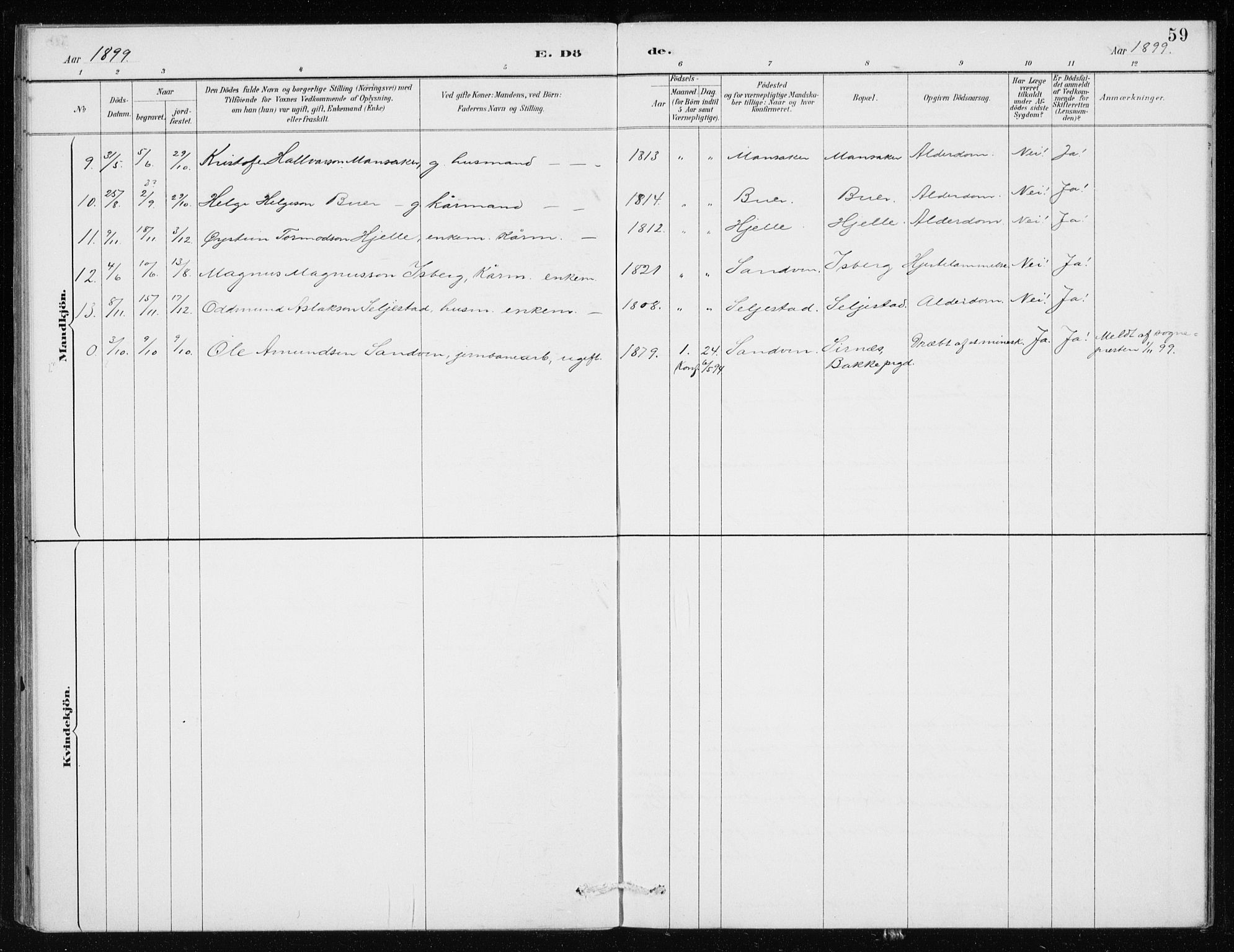 Odda Sokneprestembete, SAB/A-77201/H/Haa: Parish register (official) no. D 1, 1887-1914, p. 59