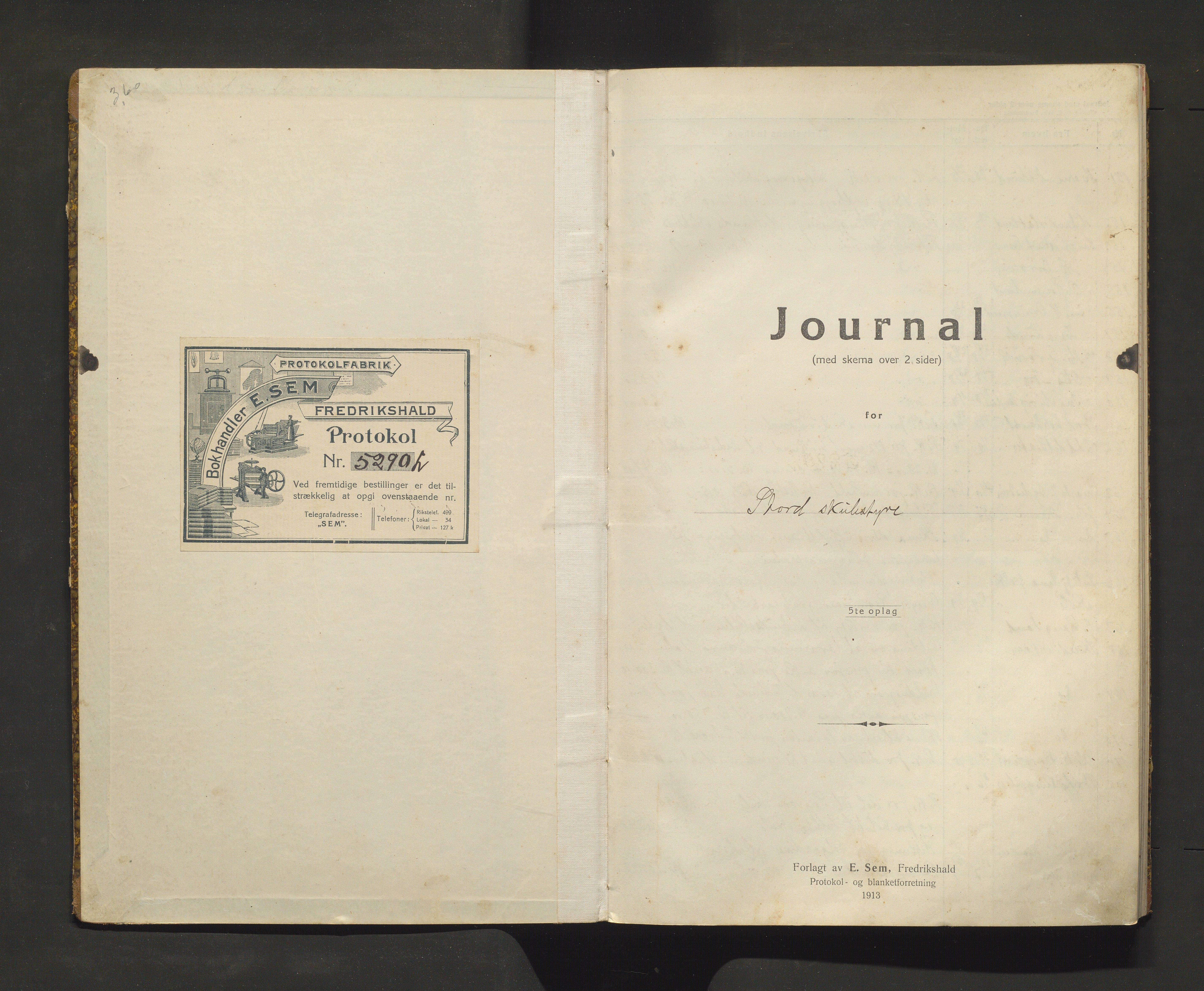 Stord kommune. Skulestyret, IKAH/1221-211/C/Ca/L0001: Postjournal for Stord skulestyre, 1916-1919