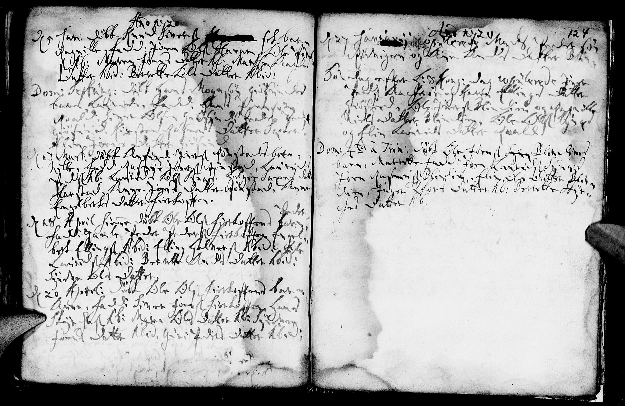 Ministerialprotokoller, klokkerbøker og fødselsregistre - Møre og Romsdal, SAT/A-1454/536/L0492: Parish register (official) no. 536A01 /2, 1689-1738, p. 124