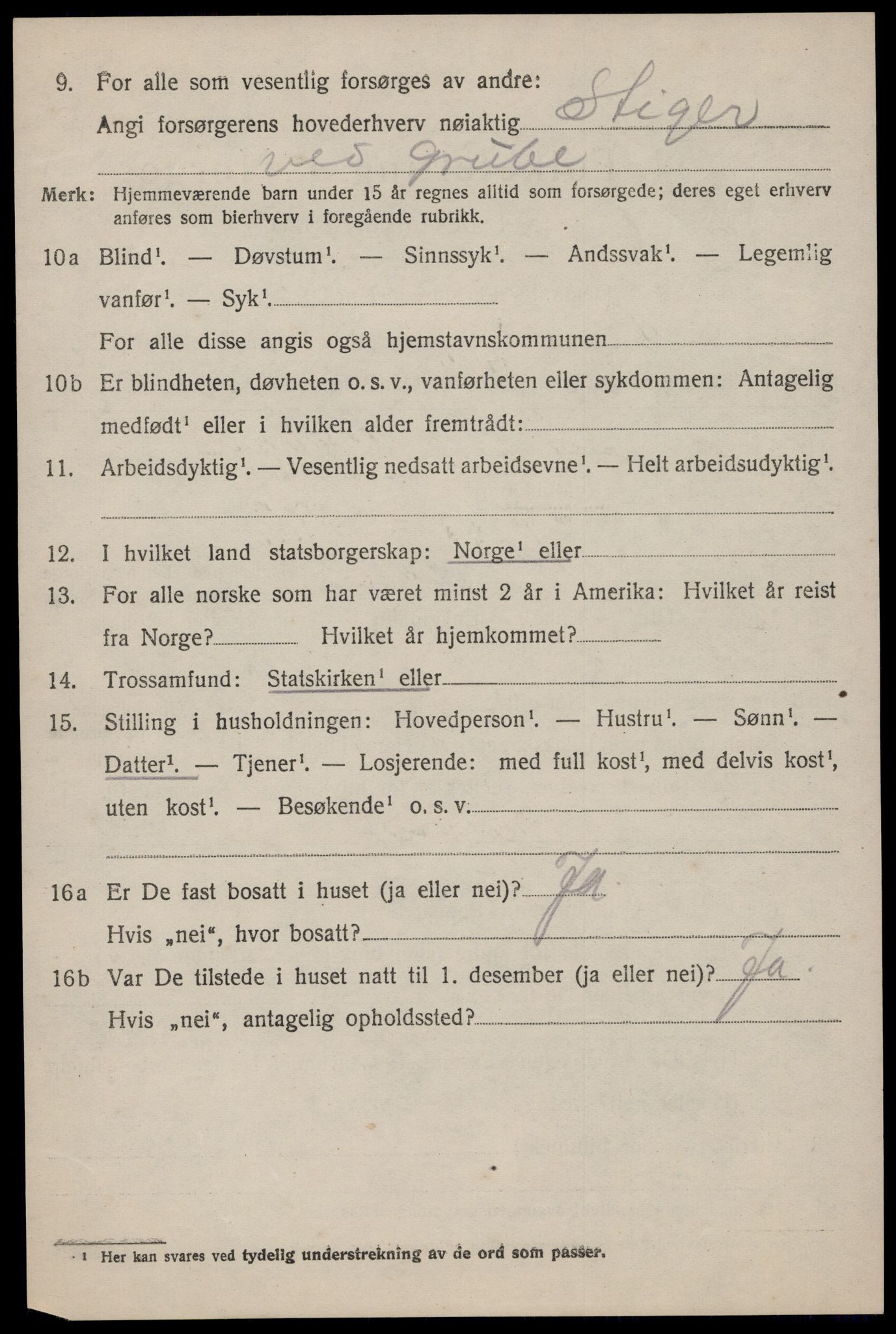 SAST, 1920 census for Lund, 1920, p. 2115