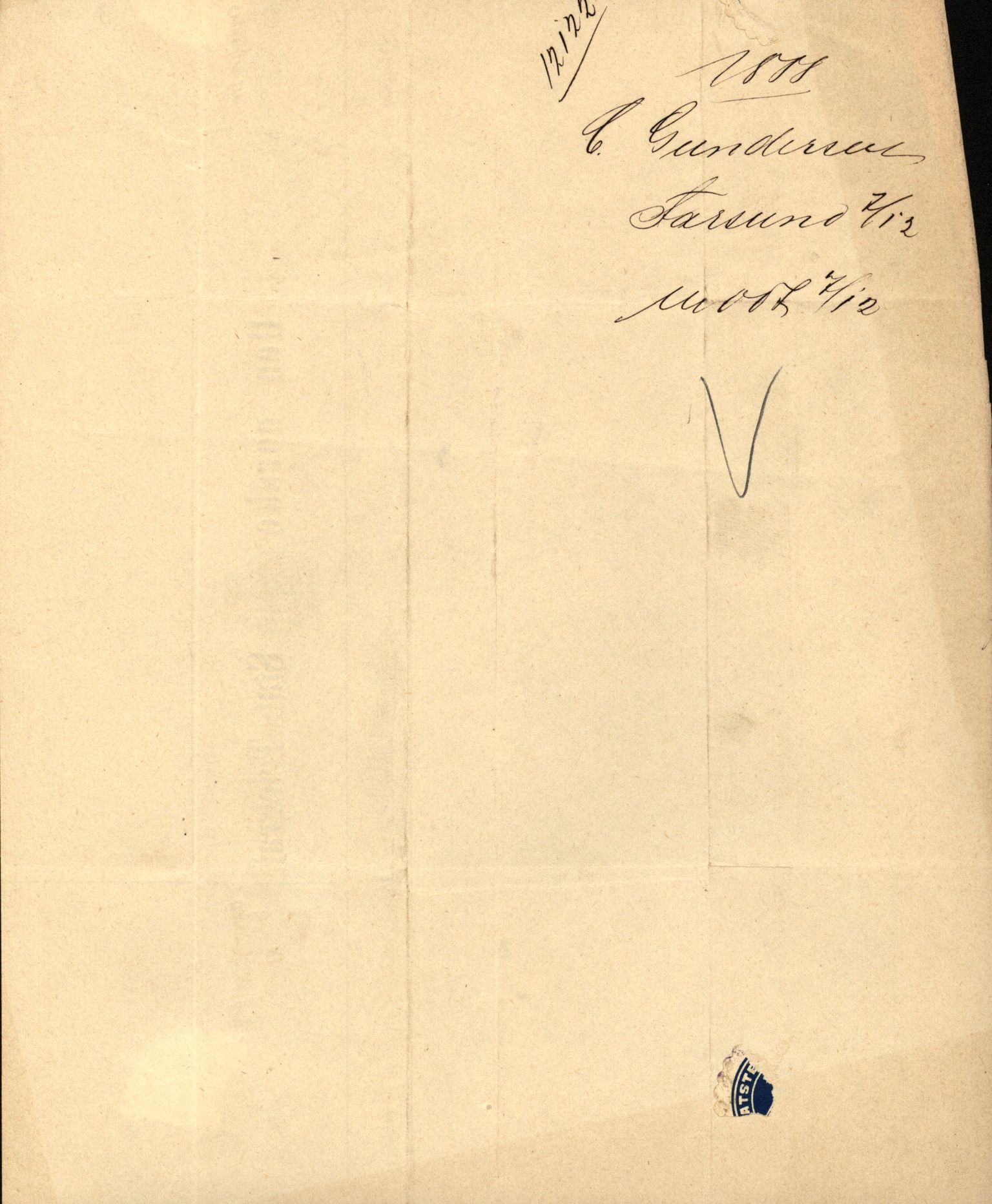 Pa 63 - Østlandske skibsassuranceforening, VEMU/A-1079/G/Ga/L0021/0012: Havaridokumenter / Agathe, Ala, Aalesund, Achiles, Præsident Harbitz, 1888, p. 16