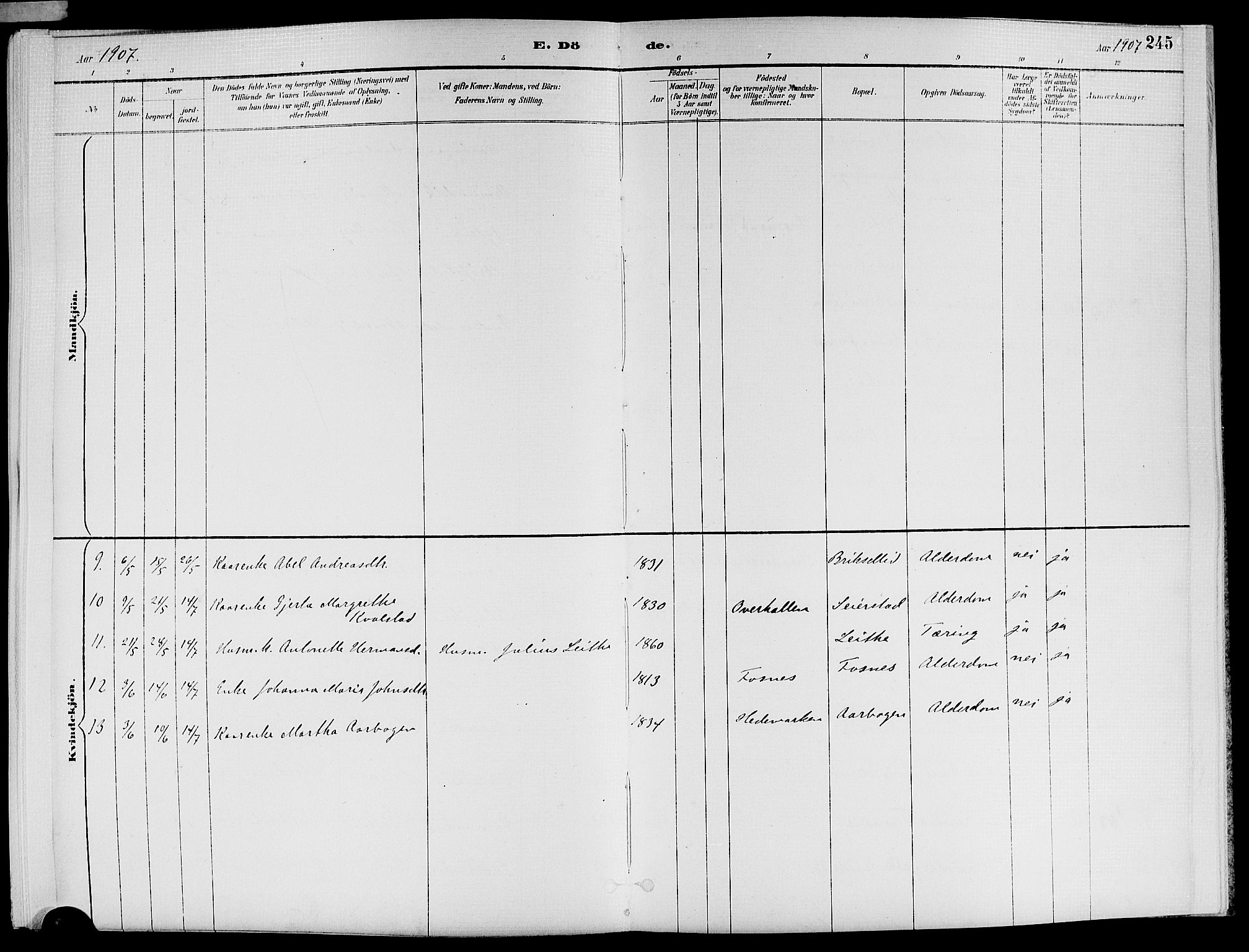 Ministerialprotokoller, klokkerbøker og fødselsregistre - Nord-Trøndelag, AV/SAT-A-1458/773/L0617: Parish register (official) no. 773A08, 1887-1910, p. 245