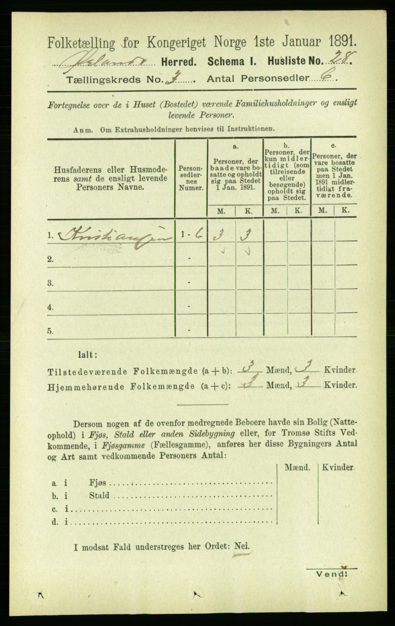 RA, 1891 census for 1621 Ørland, 1891, p. 952