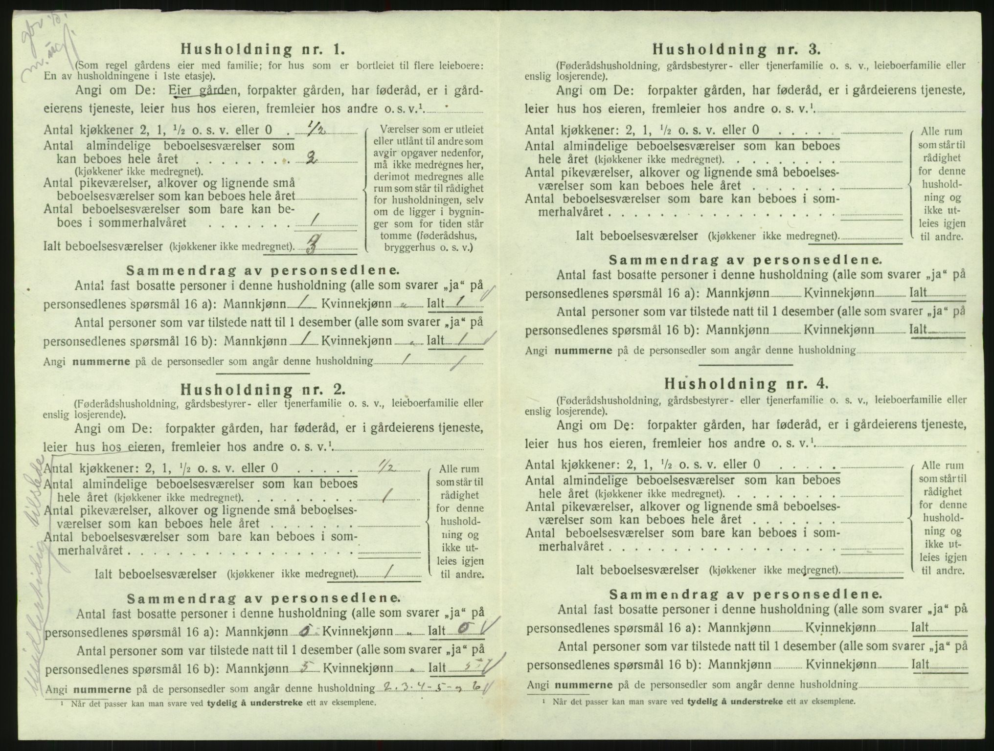 SAK, 1920 census for Randesund, 1920, p. 101