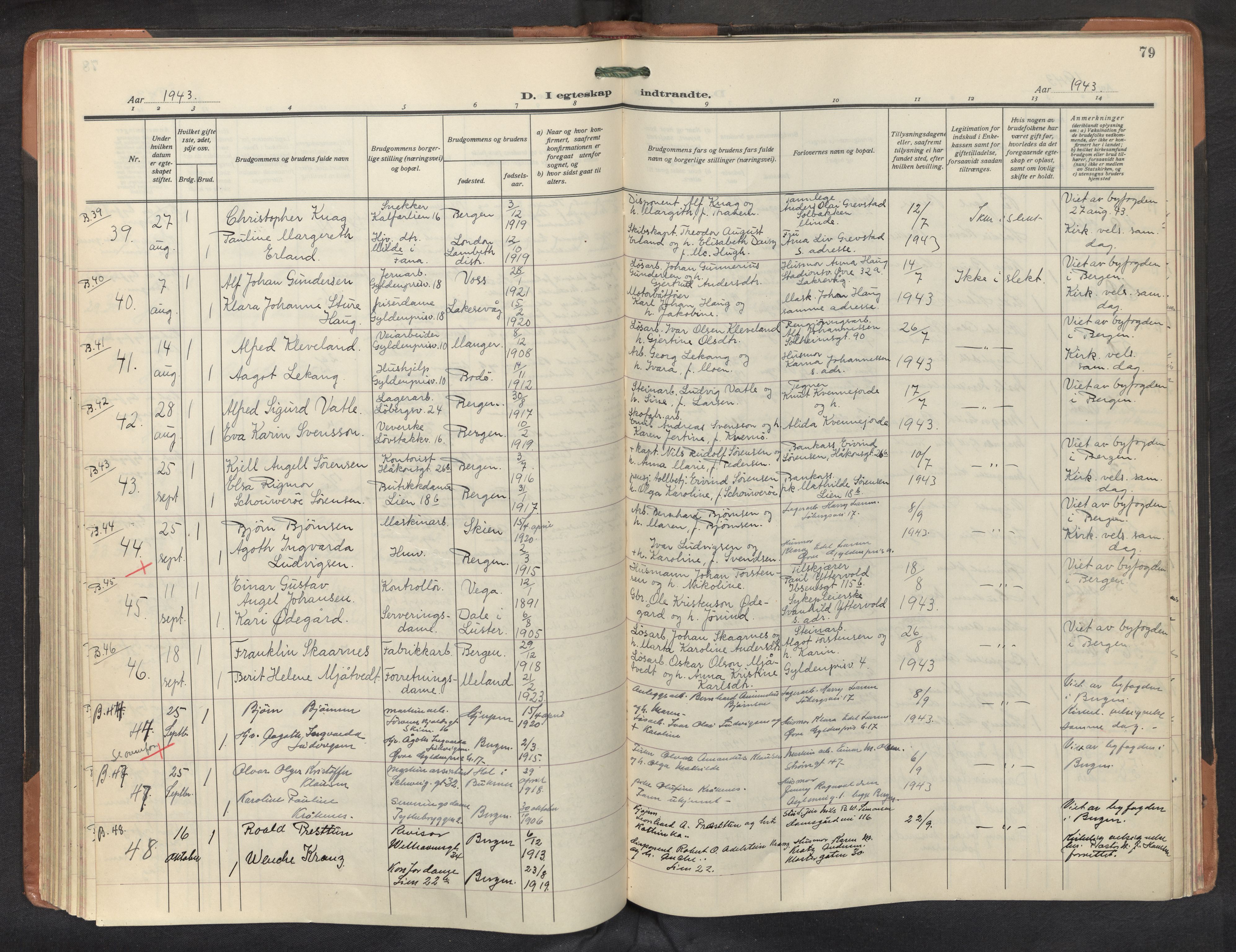 St. Markus sokneprestembete, AV/SAB-A-99935: Parish register (official) no. C 1, 1924-1947, p. 78b-79a