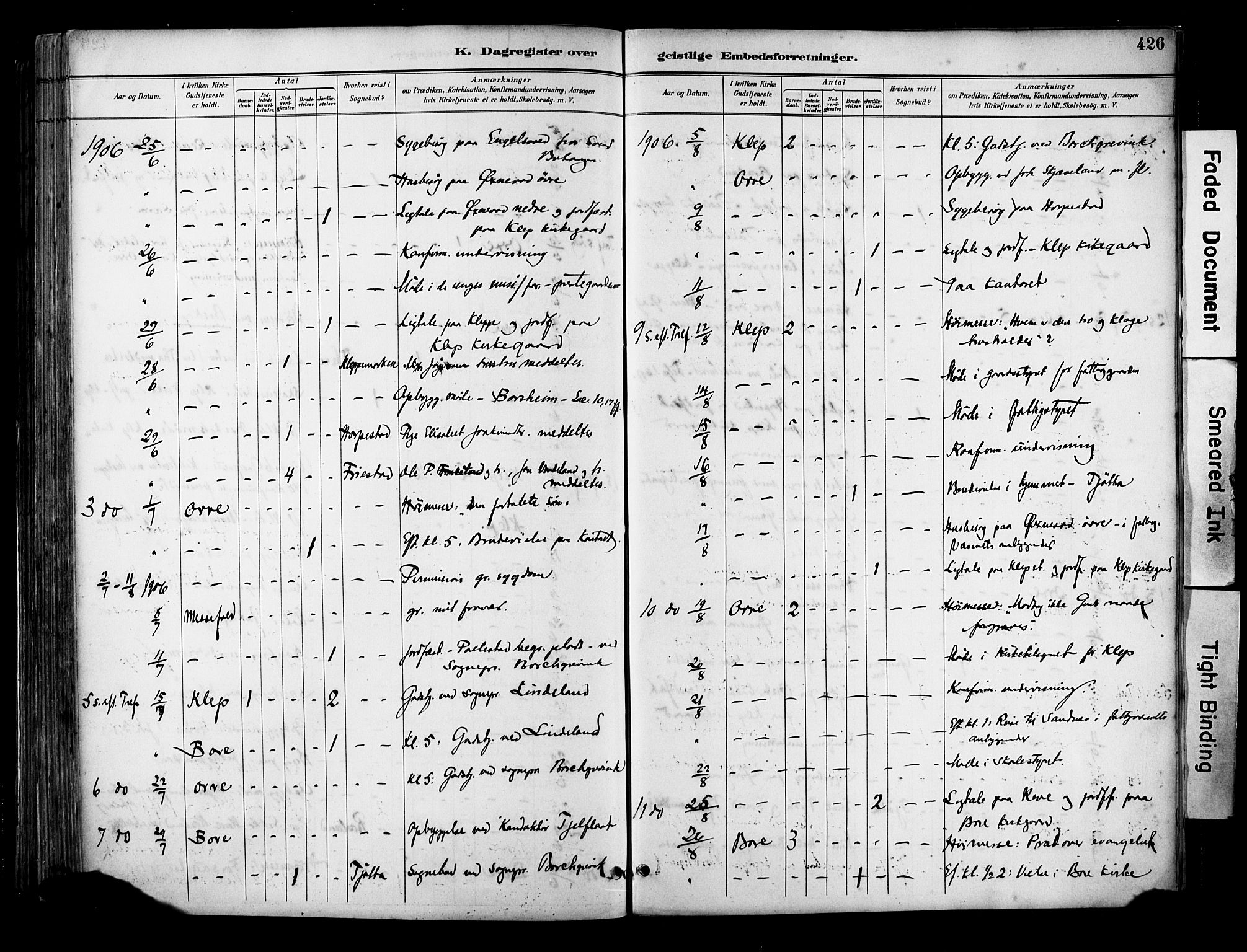 Klepp sokneprestkontor, AV/SAST-A-101803/001/3/30BA/L0009: Parish register (official) no. A 7, 1886-1915, p. 426