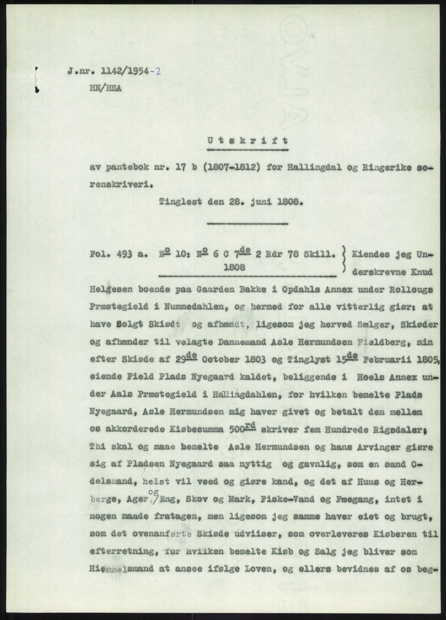 Statsarkivet i Kongsberg, SAKO/A-0001, 1954-1955, p. 141