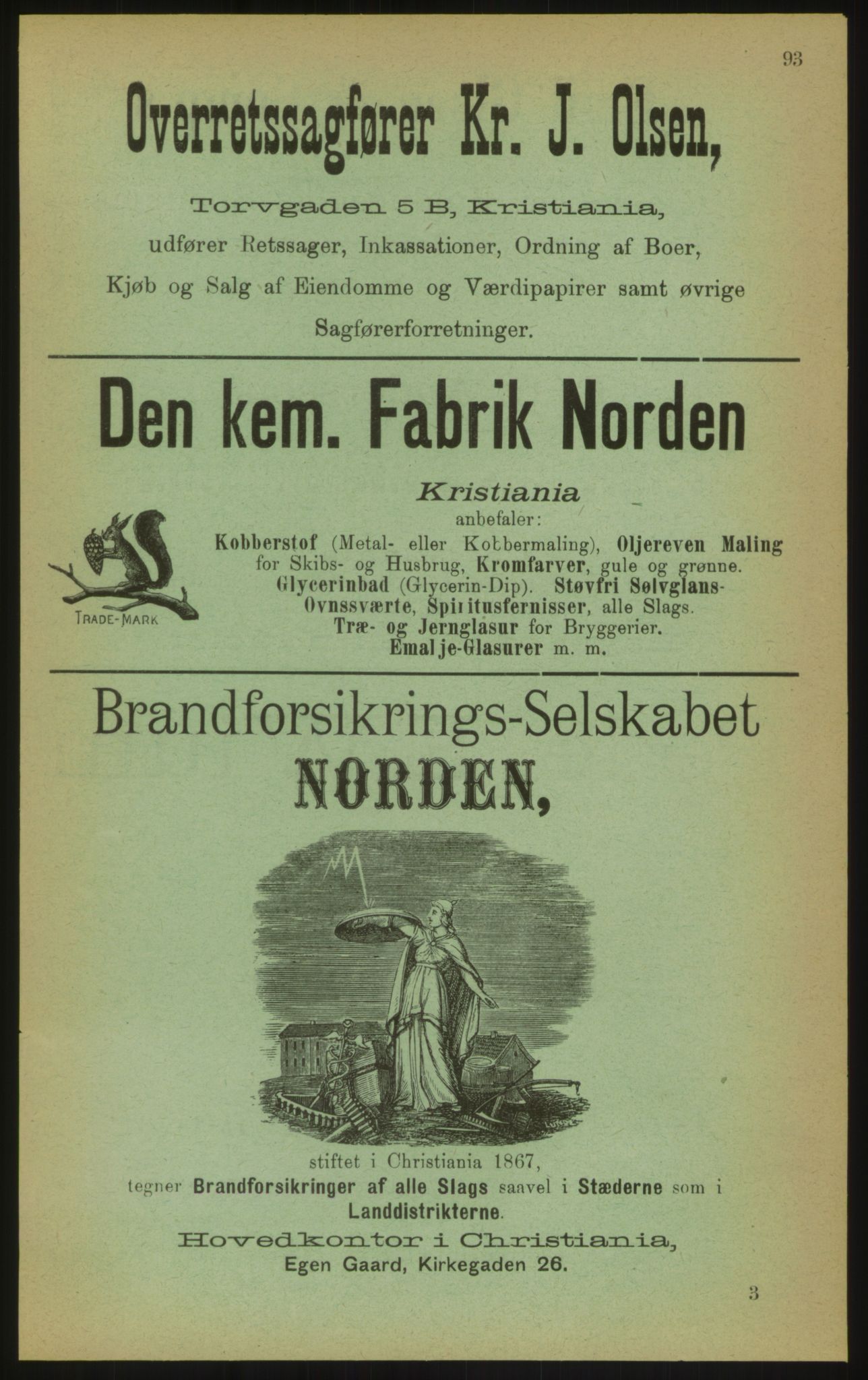 Kristiania/Oslo adressebok, PUBL/-, 1897, p. 93