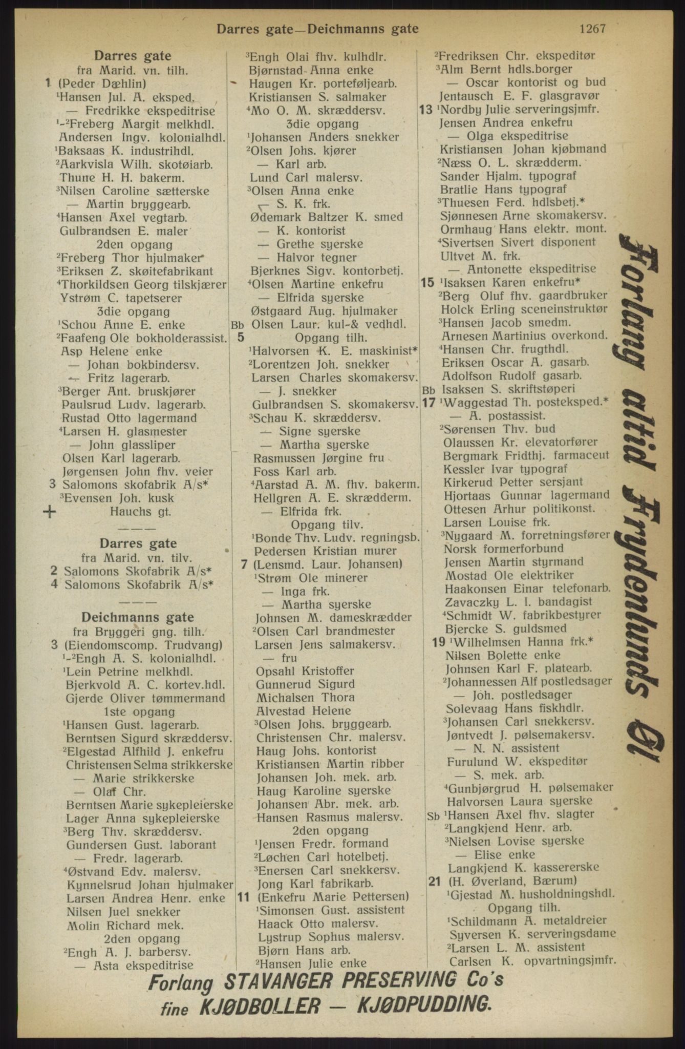 Kristiania/Oslo adressebok, PUBL/-, 1914, p. 1267