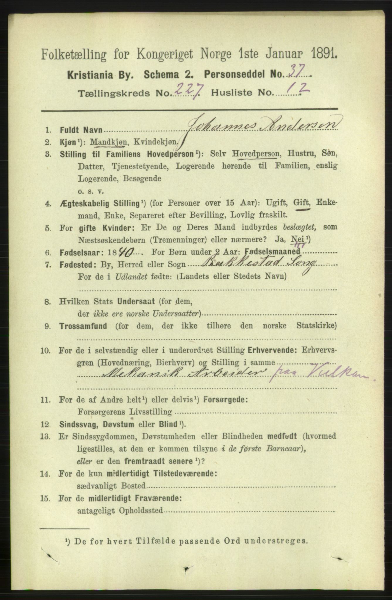 RA, 1891 census for 0301 Kristiania, 1891, p. 139091