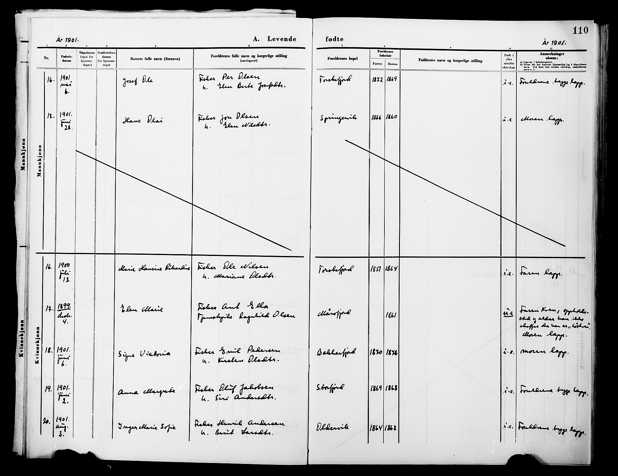 Lebesby sokneprestkontor, AV/SATØ-S-1353/H/Ha/L0004kirke: Parish register (official) no. 4, 1870-1902, p. 110