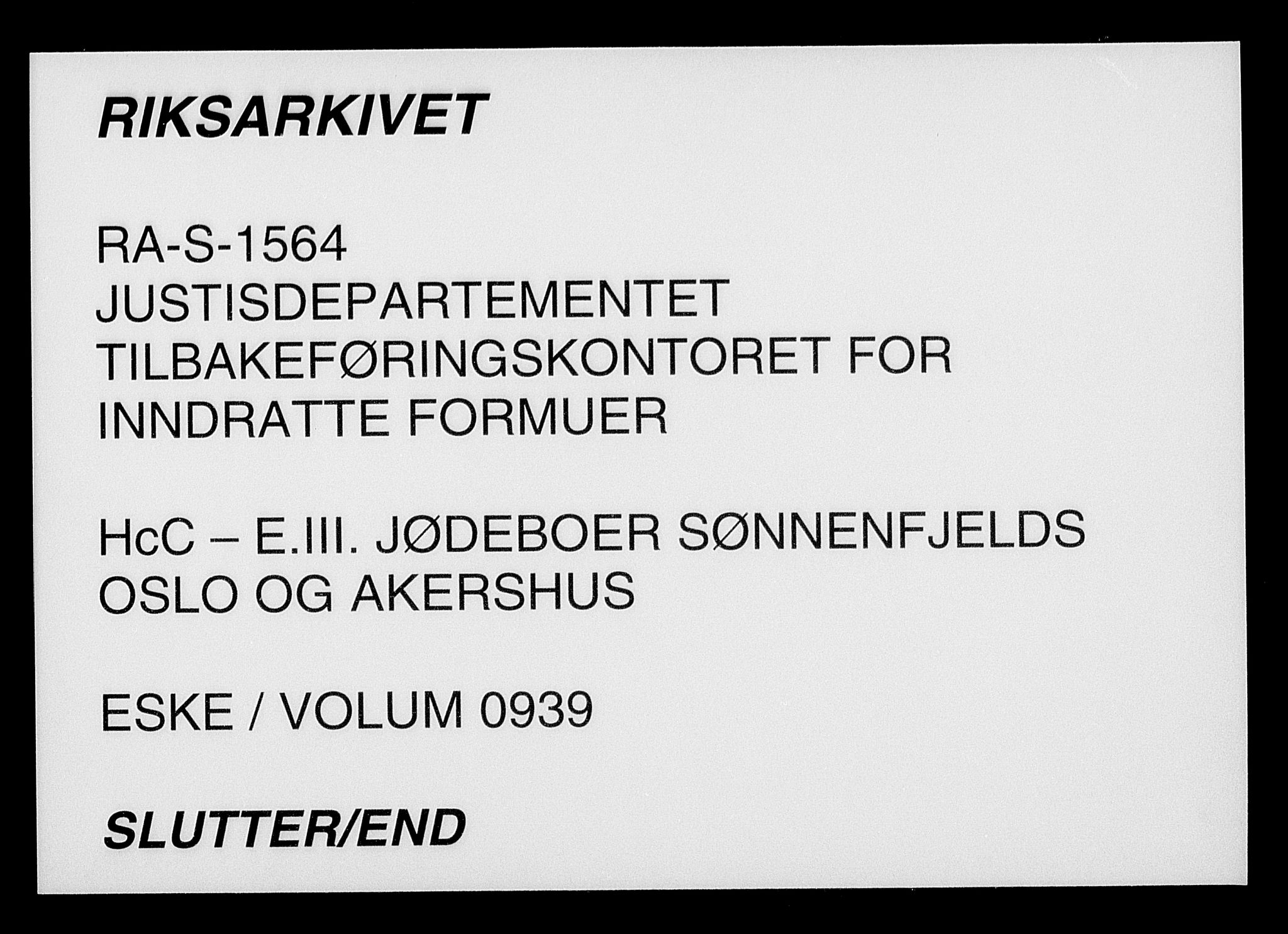 Justisdepartementet, Tilbakeføringskontoret for inndratte formuer, AV/RA-S-1564/H/Hc/Hcc/L0939: --, 1945-1947, p. 740