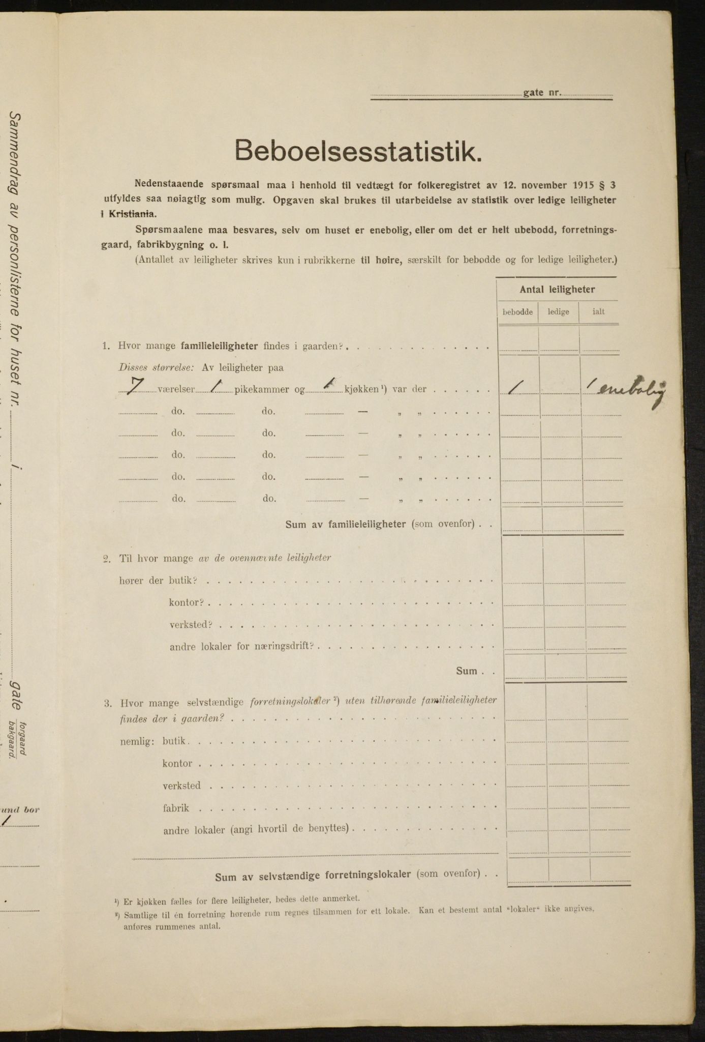 OBA, Municipal Census 1916 for Kristiania, 1916, p. 67318