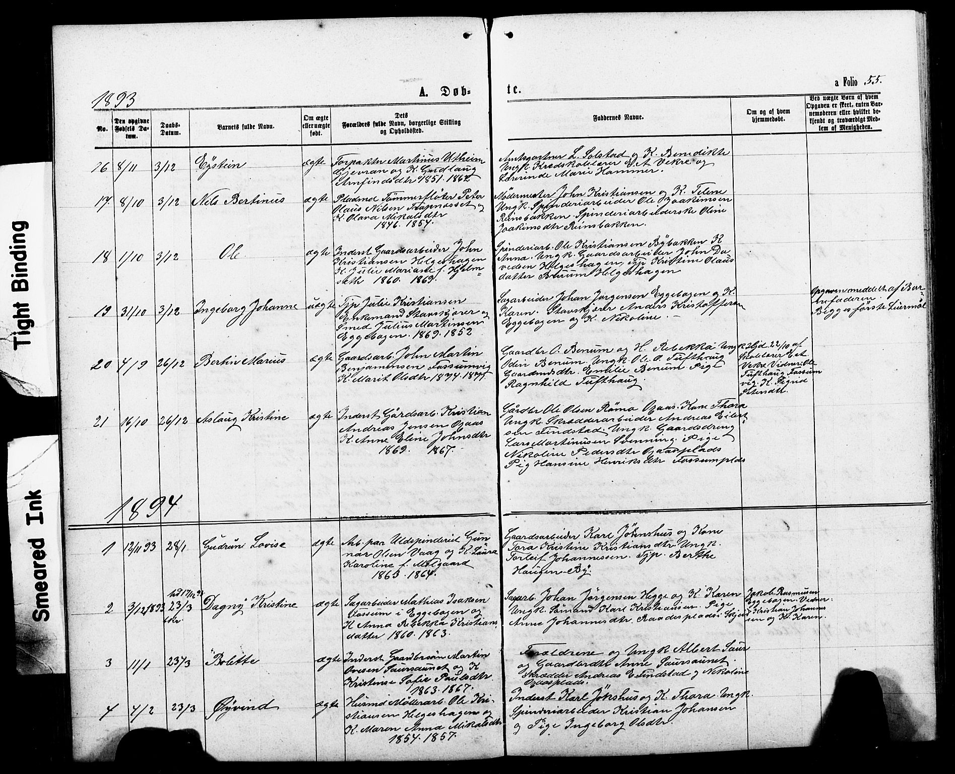 Ministerialprotokoller, klokkerbøker og fødselsregistre - Nord-Trøndelag, SAT/A-1458/740/L0380: Parish register (copy) no. 740C01, 1868-1902, p. 55