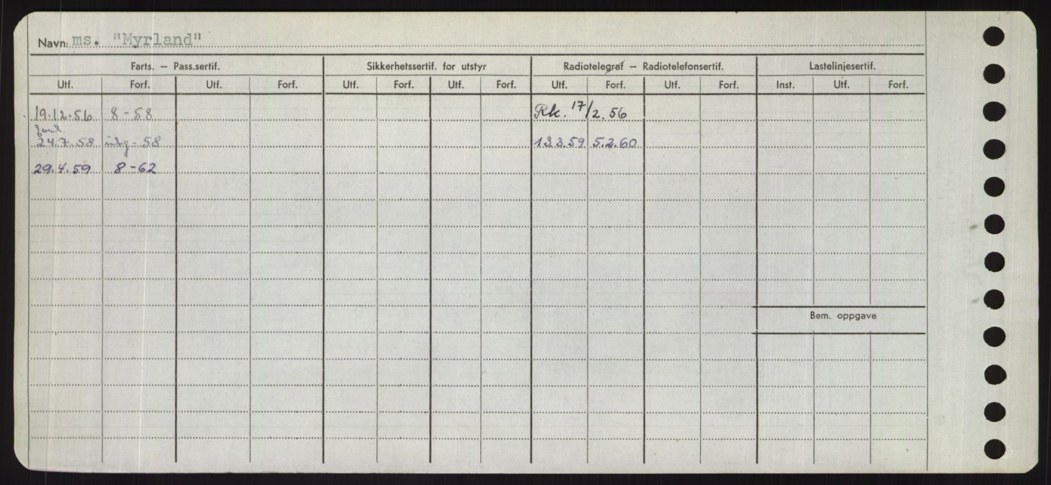 Sjøfartsdirektoratet med forløpere, Skipsmålingen, RA/S-1627/H/Hd/L0025: Fartøy, Min-Mås, p. 436