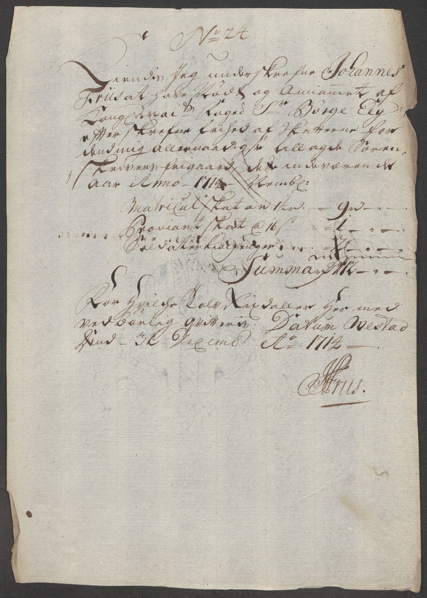 Rentekammeret inntil 1814, Reviderte regnskaper, Fogderegnskap, AV/RA-EA-4092/R55/L3662: Fogderegnskap Romsdal, 1713-1714, p. 448