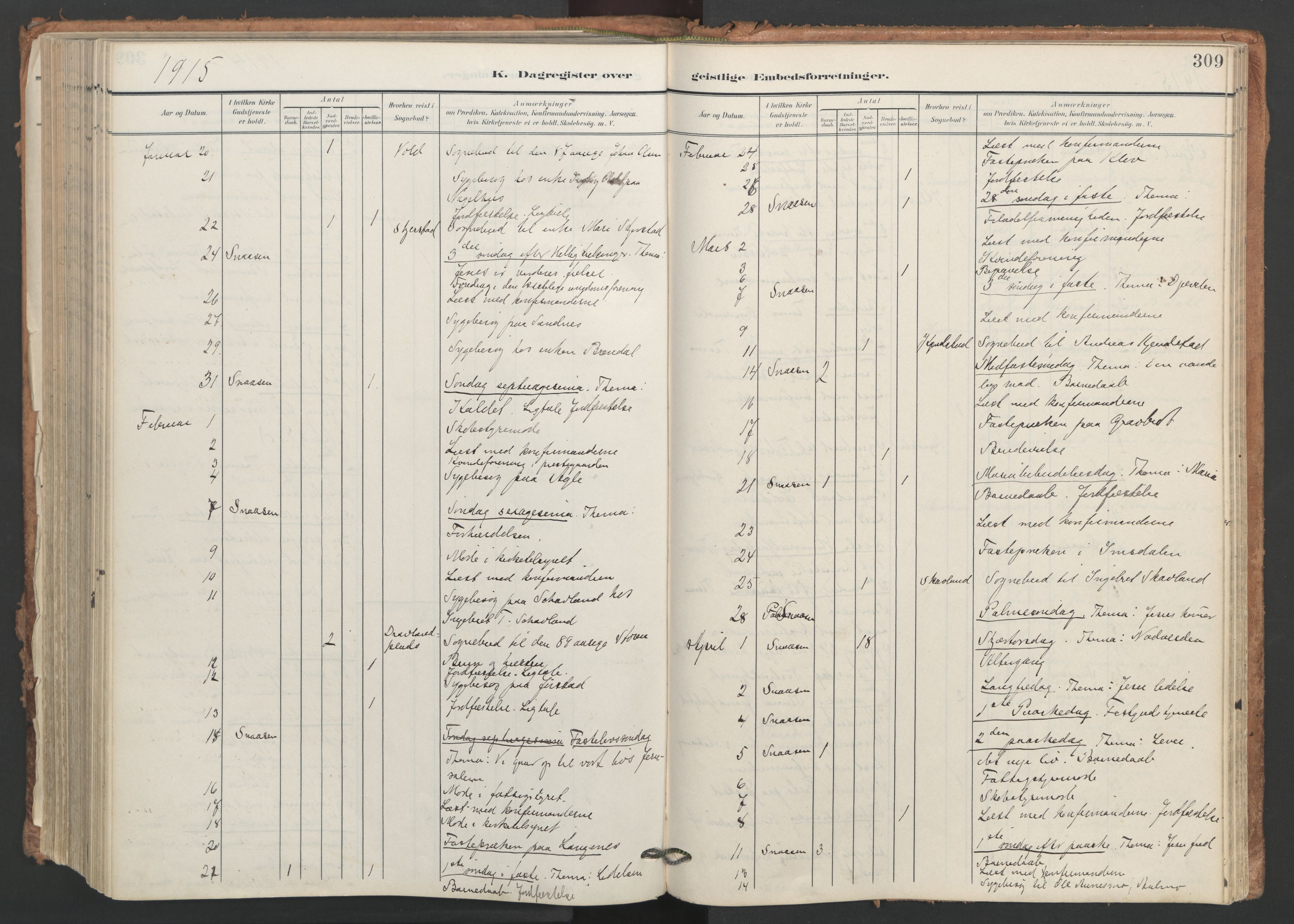 Ministerialprotokoller, klokkerbøker og fødselsregistre - Nord-Trøndelag, SAT/A-1458/749/L0477: Parish register (official) no. 749A11, 1902-1927, p. 309