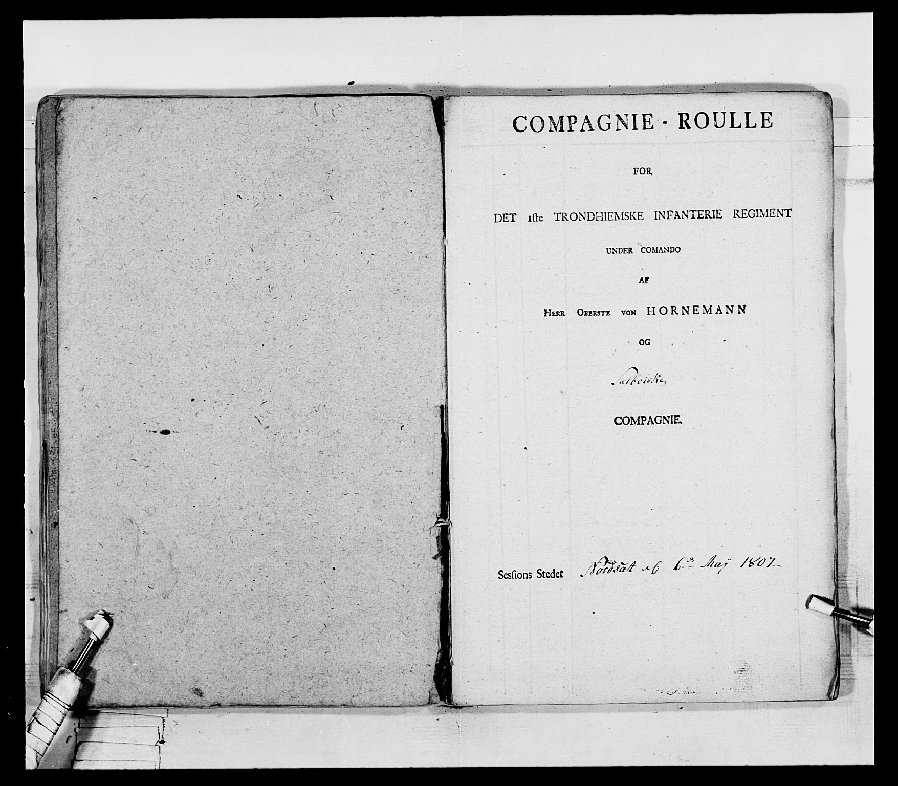 Generalitets- og kommissariatskollegiet, Det kongelige norske kommissariatskollegium, AV/RA-EA-5420/E/Eh/L0075b: 1. Trondheimske nasjonale infanteriregiment, 1807, p. 146