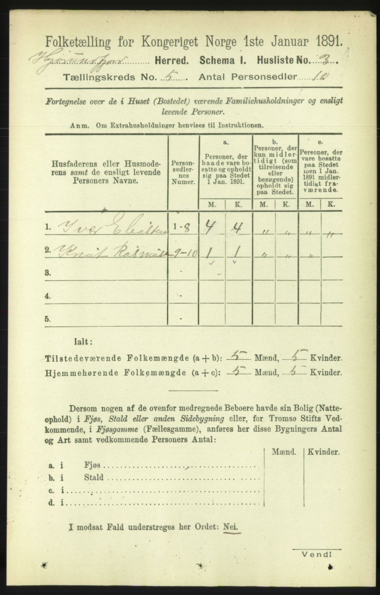 RA, 1891 census for 1522 Hjørundfjord, 1891, p. 859